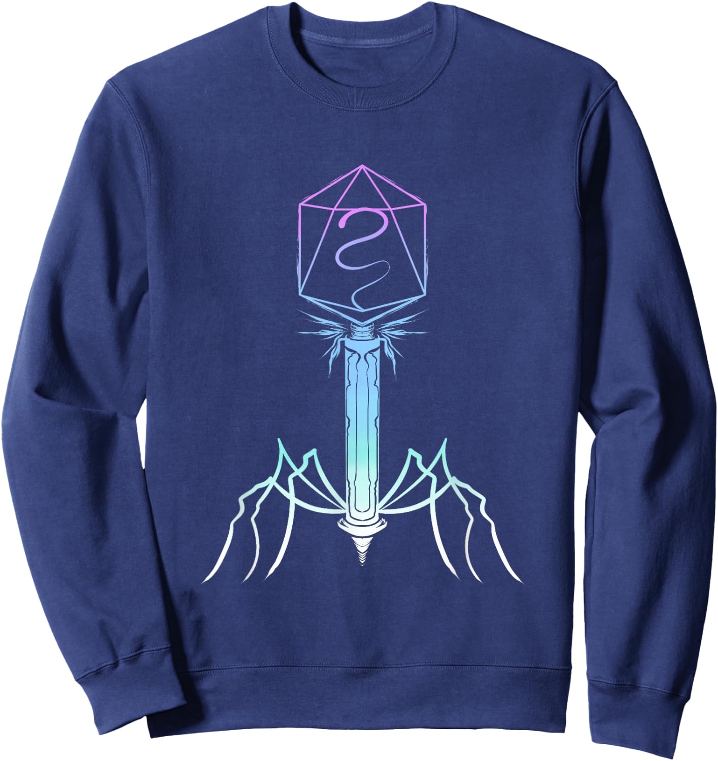 Microbiology Virus Biology Virology Viral Bacteriophage Sweatshirt - Sweatshirt | Navy