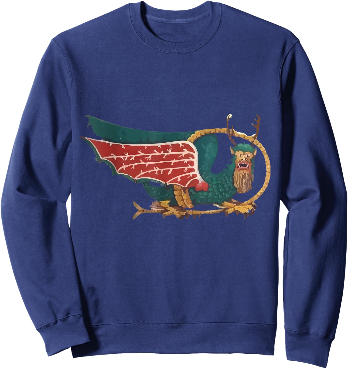 Indian Bird Piasa Dragon Lewis & Clark Expedition Sweatshirt - Sweatshirt | Navy