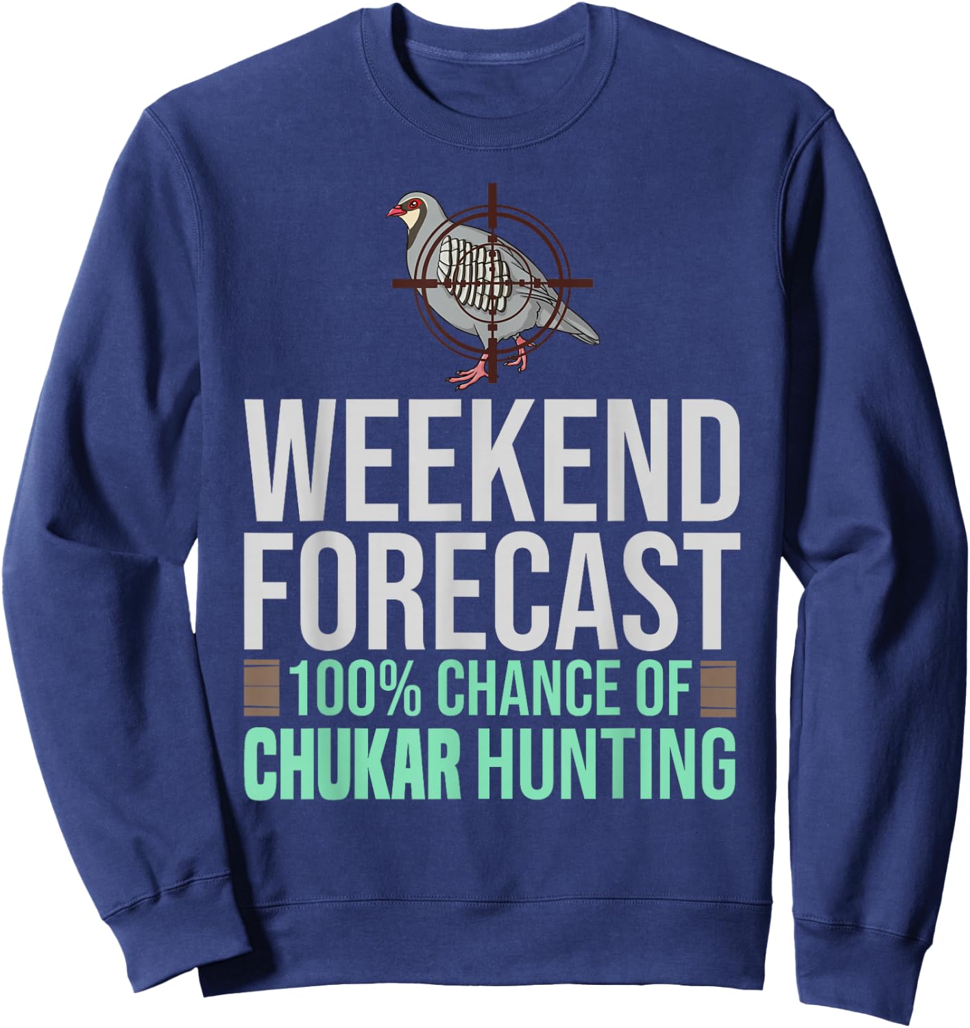 Chukar Hunting Bird Hunter Season Sweatshirt - Sweatshirt | Navy