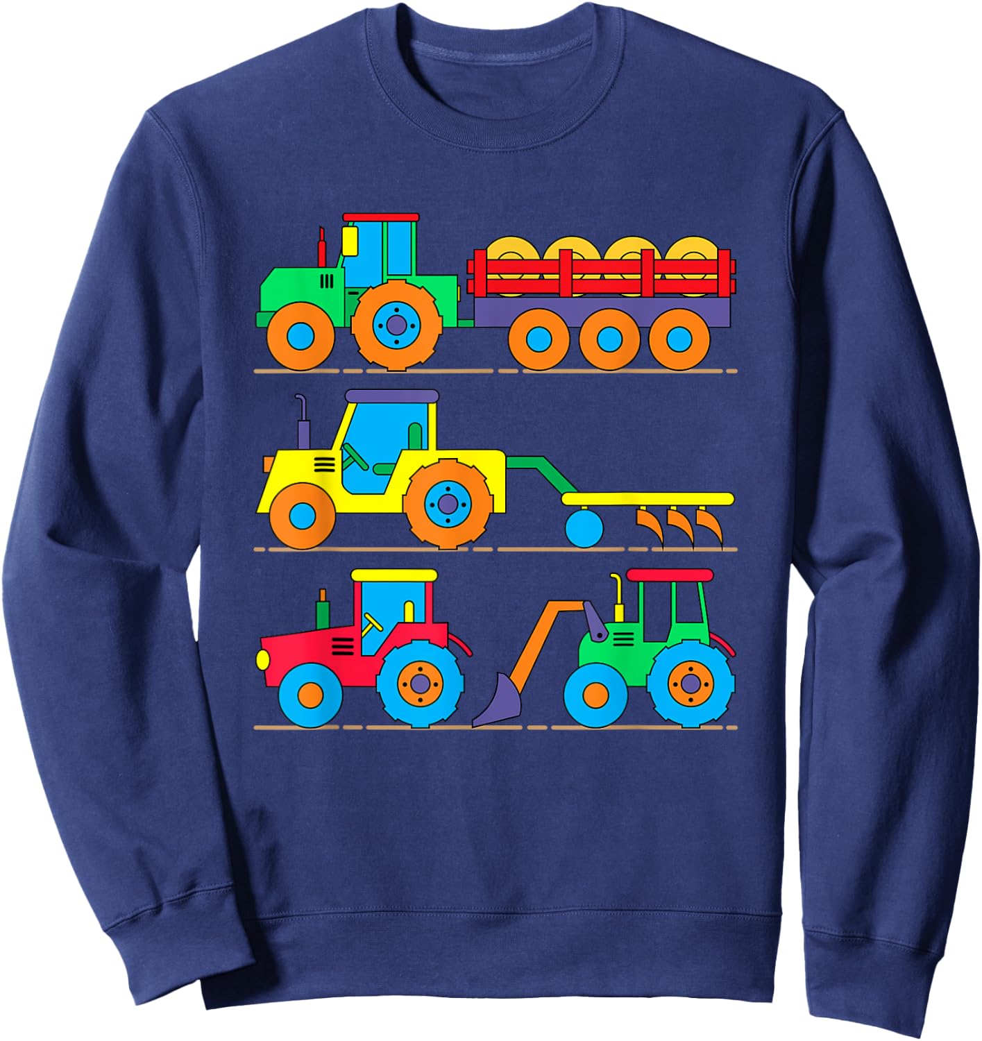 Tractors Tractor Bulldog Agricultural Machines Boys Sweatshirt - Sweatshirt | Navy