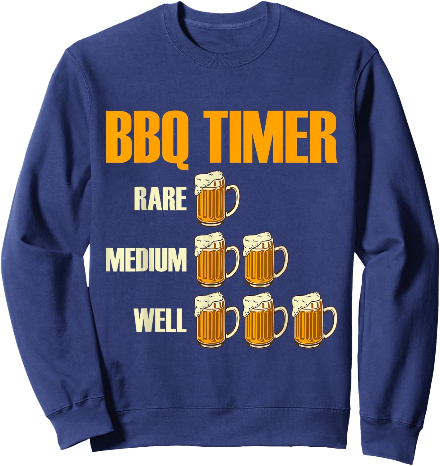 BBQ Timer Barbecue Sweatshirt - Sweatshirt | Navy