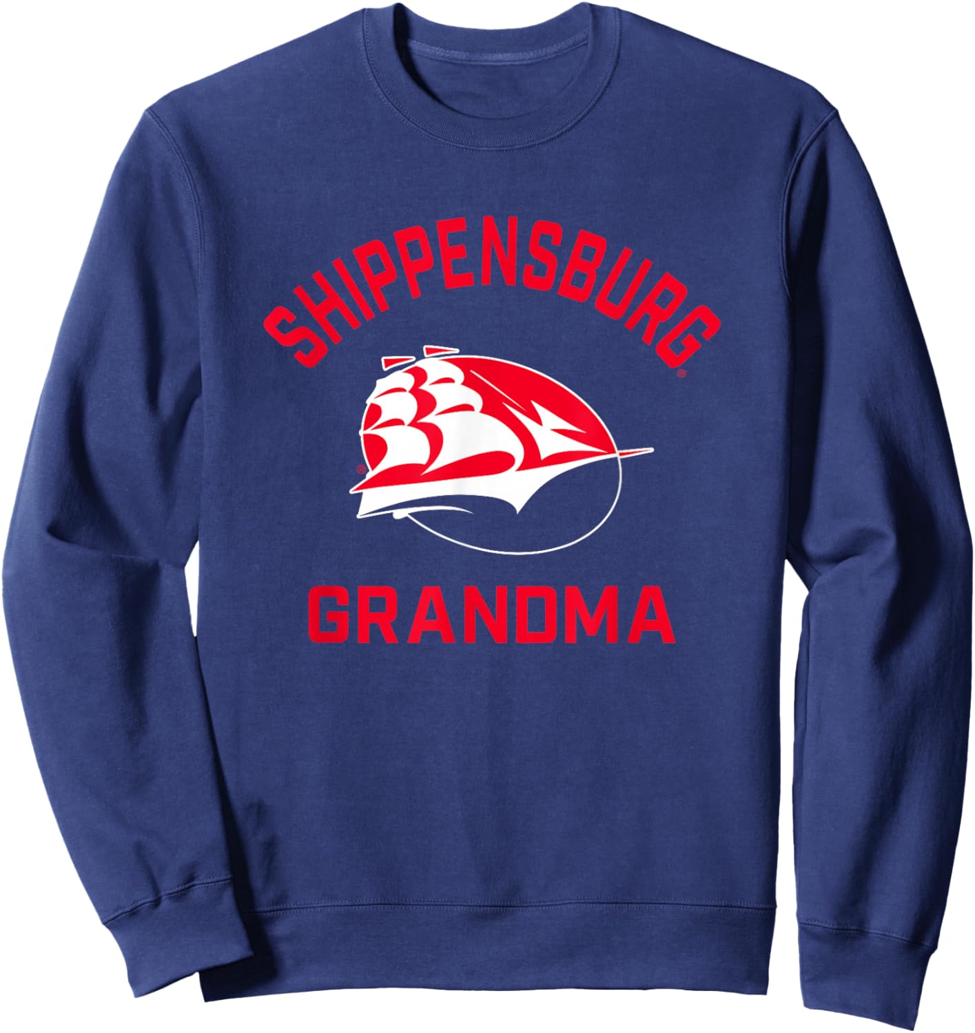 Shippensburg University Raiders Arched Grandma Sweatshirt - Sweatshirt | Navy