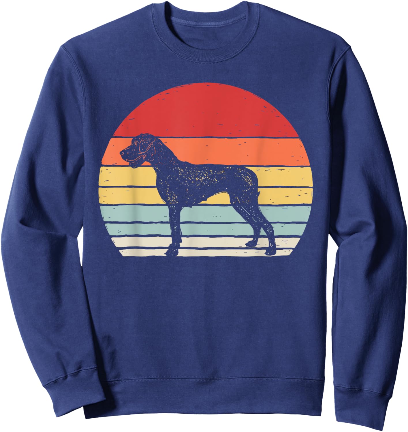 Vintage Retro Great Dane Sweatshirt - Sweatshirt | Navy