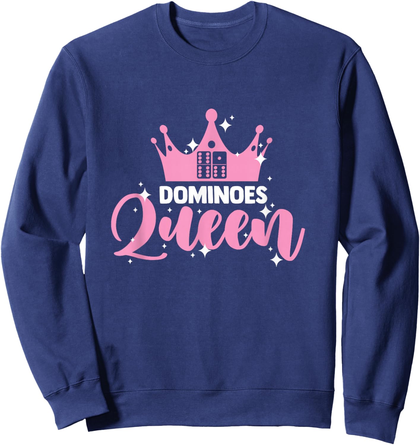 Dominoes Queen for an Domino Player Sweatshirt - Sweatshirt | Navy