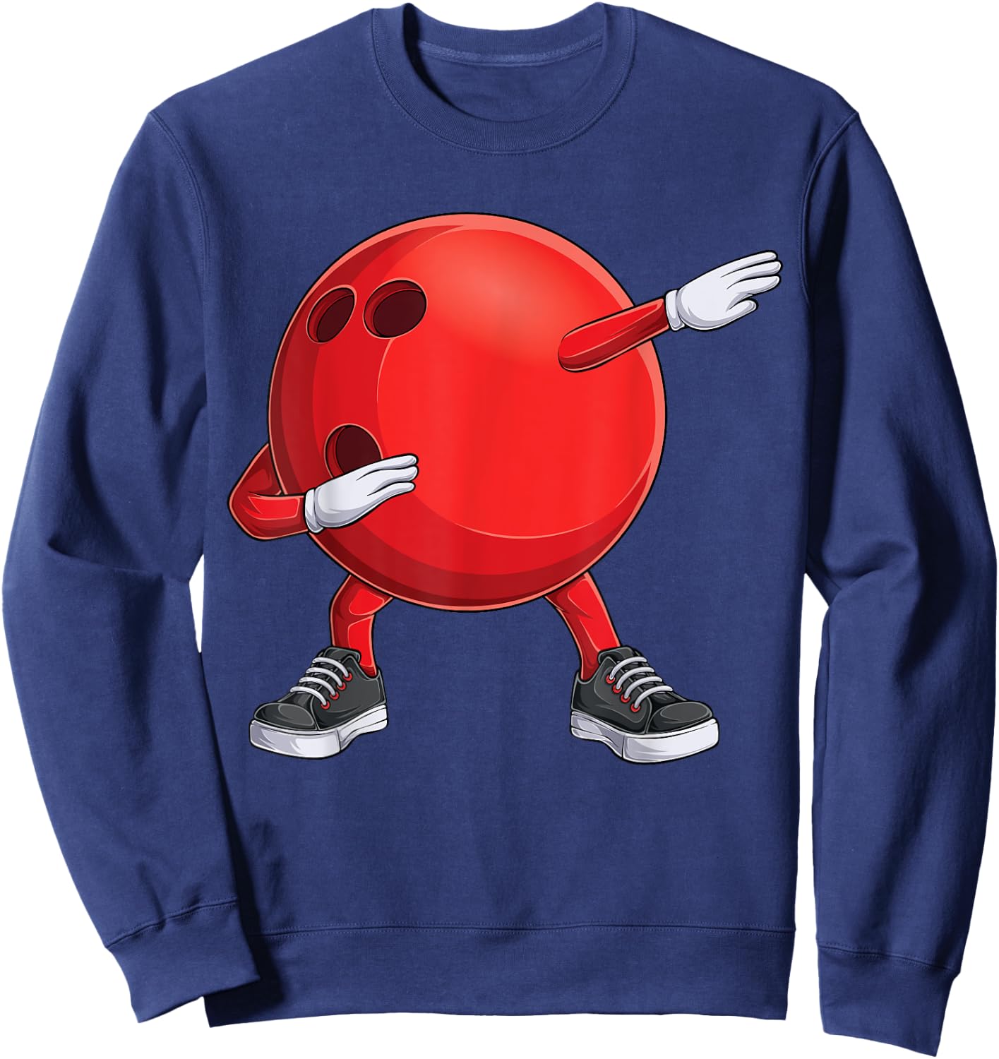 Funny Dab Bowling Ball Bowler Bowling Player Kids Boys Men Sweatshirt - Sweatshirt | Navy