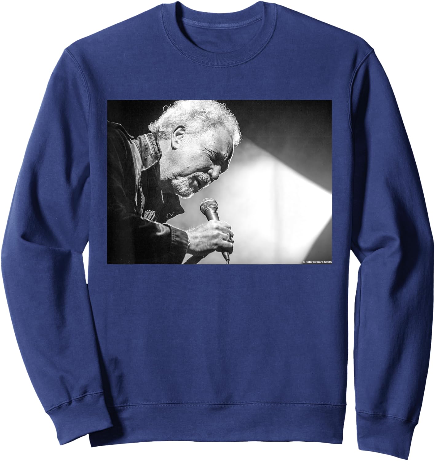 Tom Jones Singing Live By Everard Smith Sweatshirt - Sweatshirt | Navy