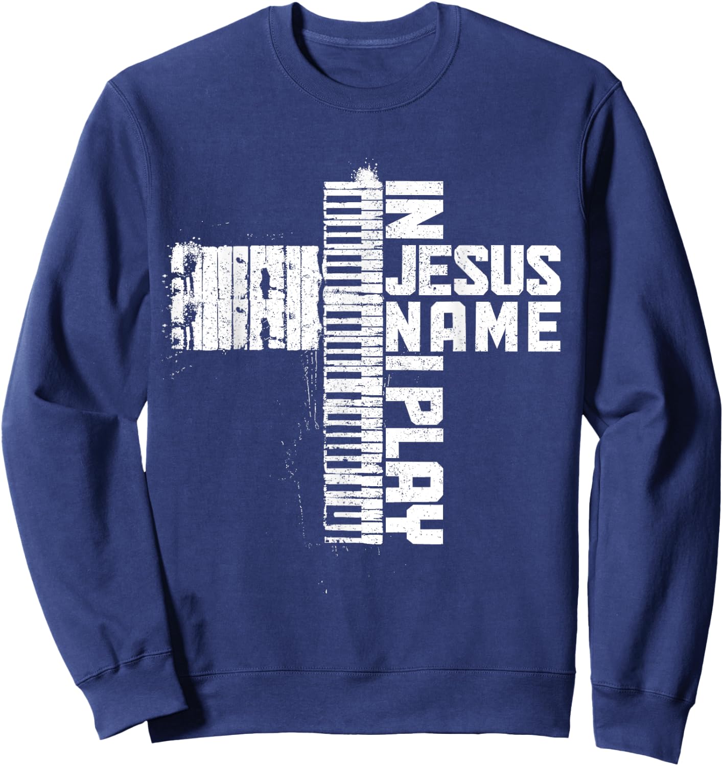 Piano Christian Faith Cross Jesus Music Organ Pianist Sweatshirt - Sweatshirt | Navy