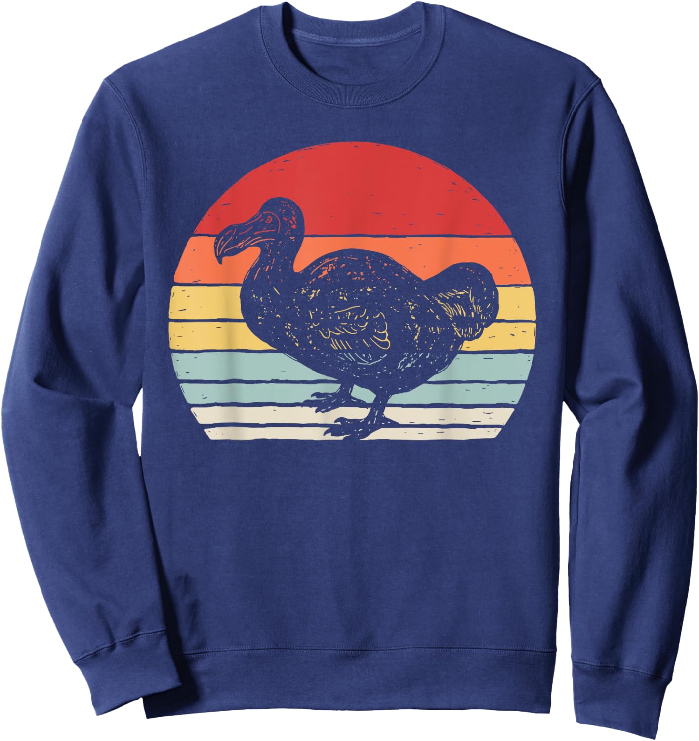 Vintage Retro Dodo Bird Sweatshirt - Sweatshirt | Navy