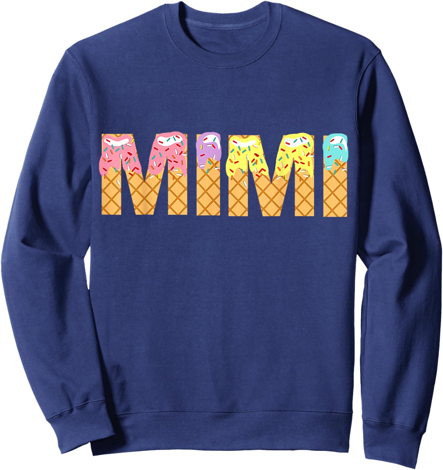 Mimi Of The Sweet One Ice Cream 1st First Birthday Family Sweatshirt - Sweatshirt | Navy