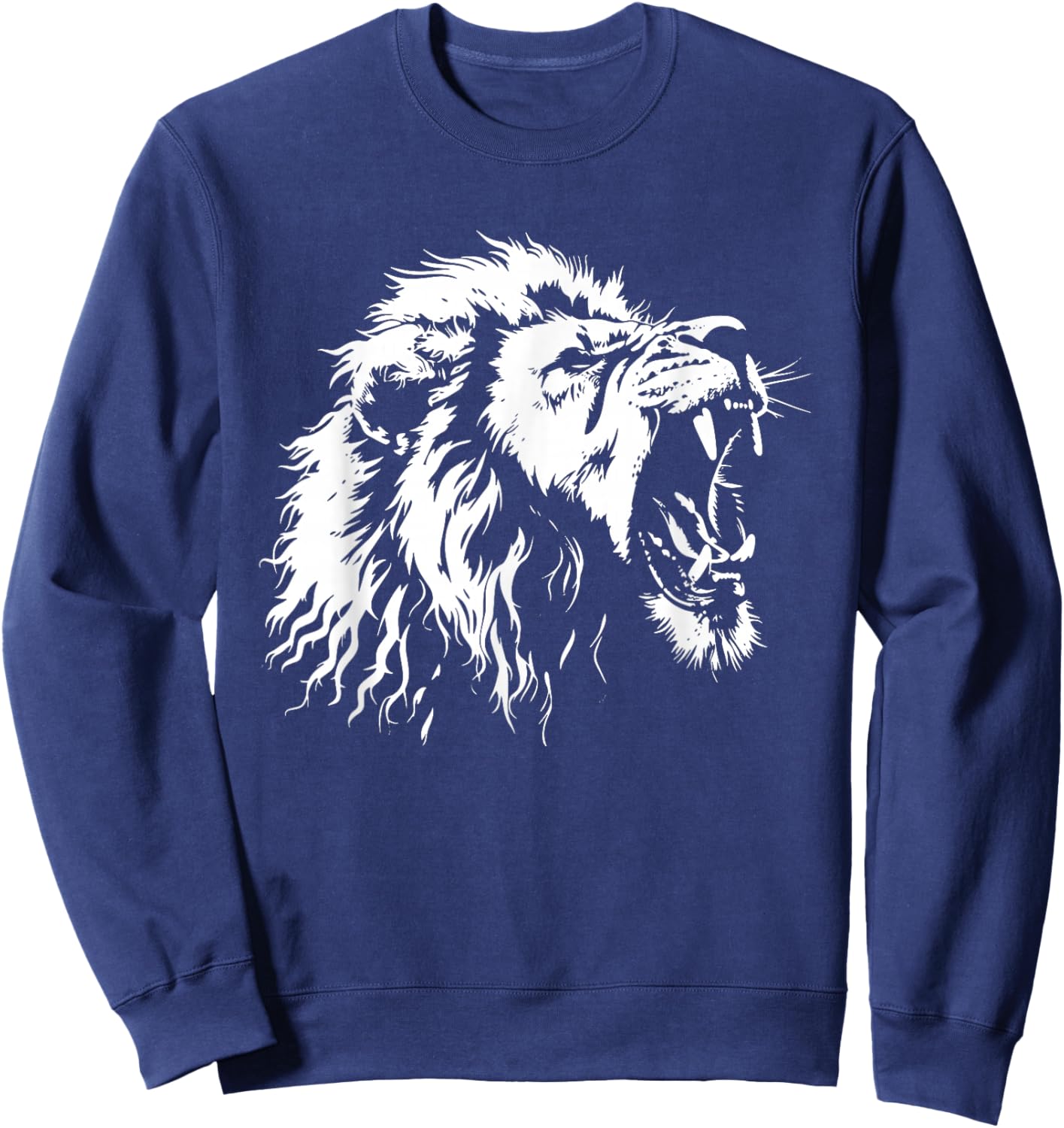 Lion Graphic Sweatshirt - Sweatshirt | Navy