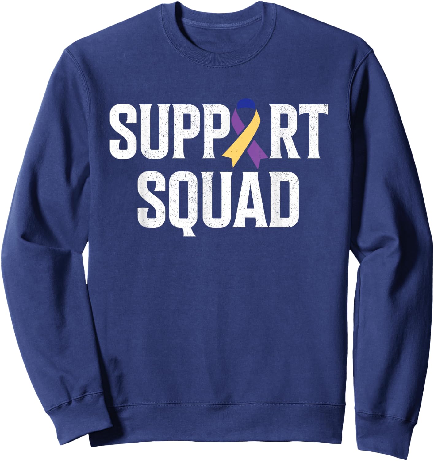 Bladder Cancer Support Squad Bladder Cancer Awareness Sweatshirt - Sweatshirt | Navy