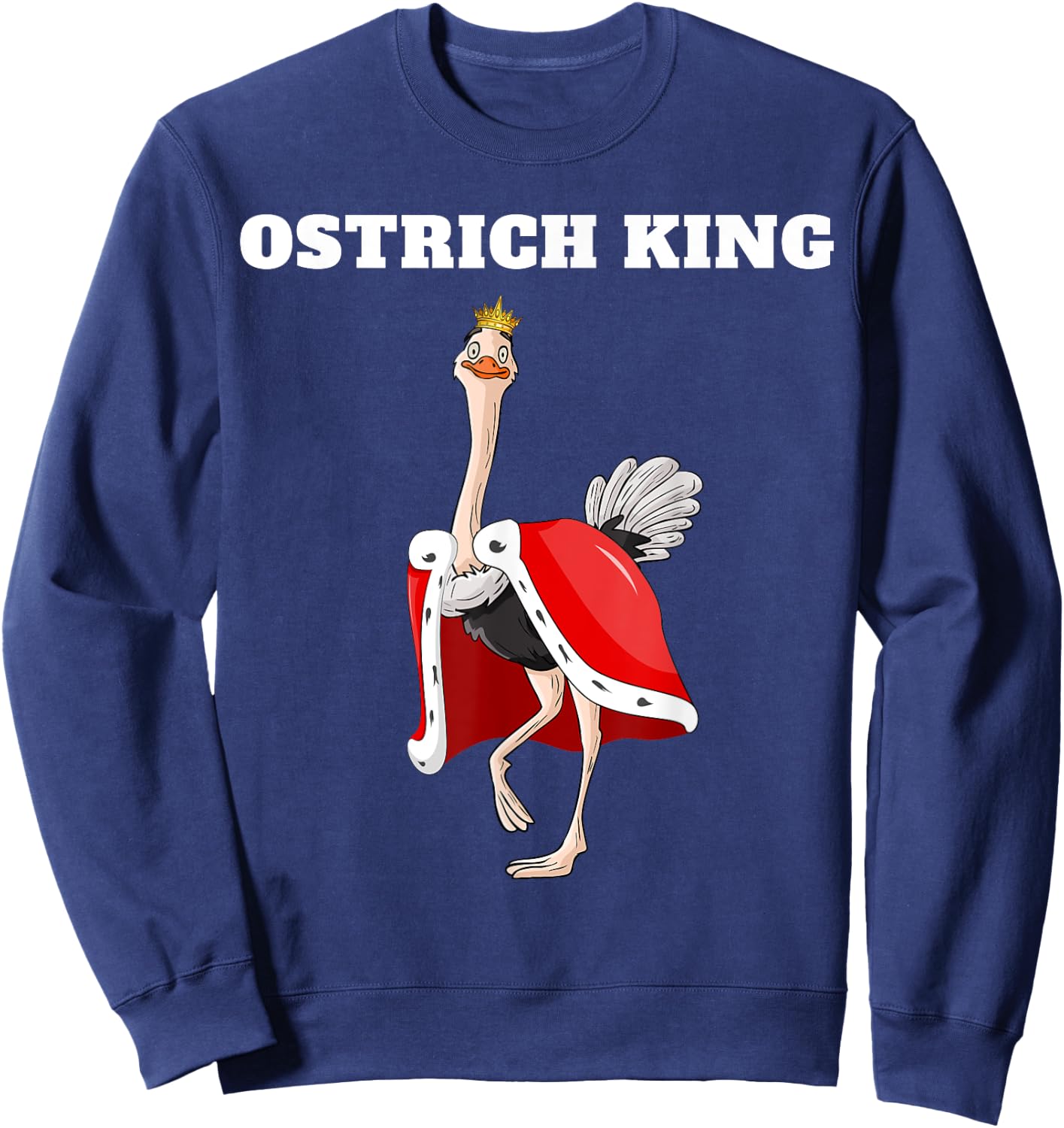 Ostrich King | Ostrich | Boys Ostrich Sweatshirt - Sweatshirt | Navy