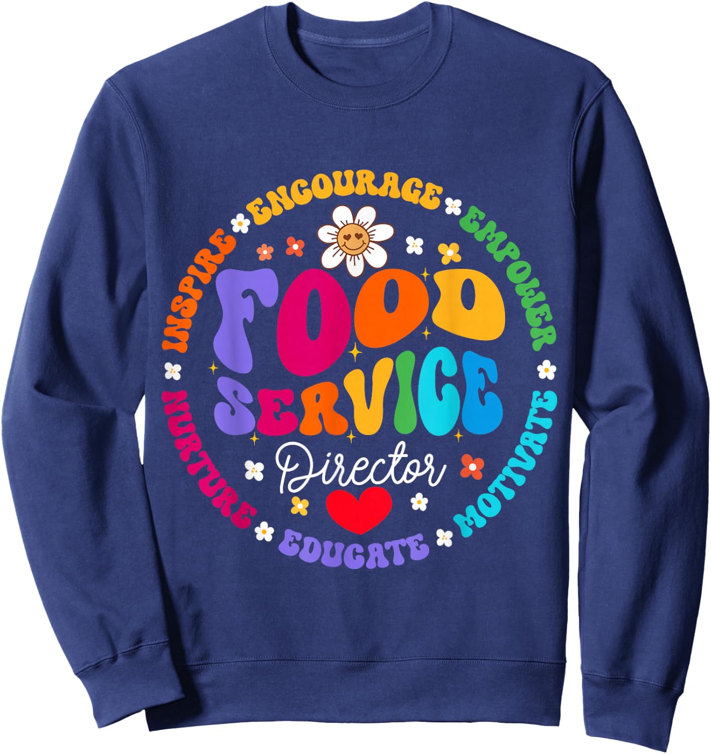 Food Service Director Cafeteria Team Helper School Squad Sweatshirt - Sweatshirt | Navy