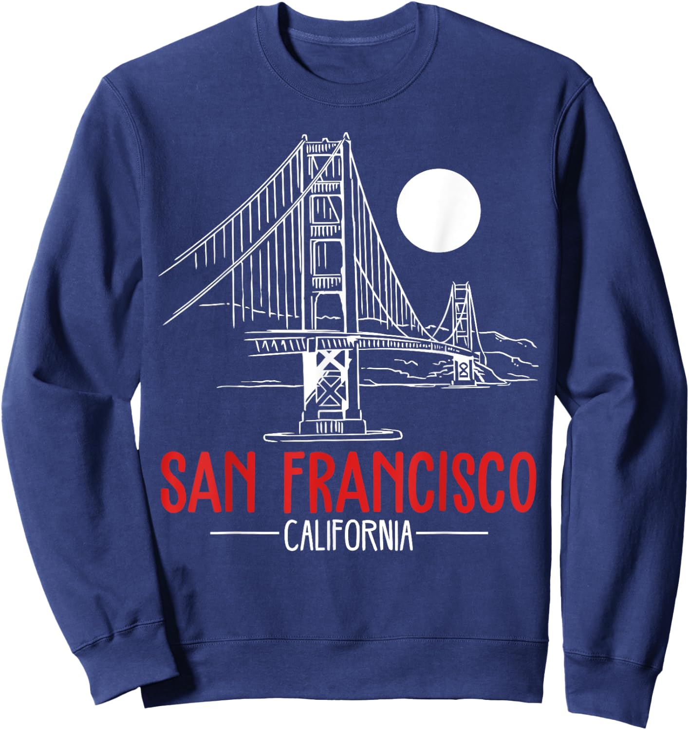 San Francisco Gold Gate Bridge Gift design Sweatshirt - Sweatshirt | Navy