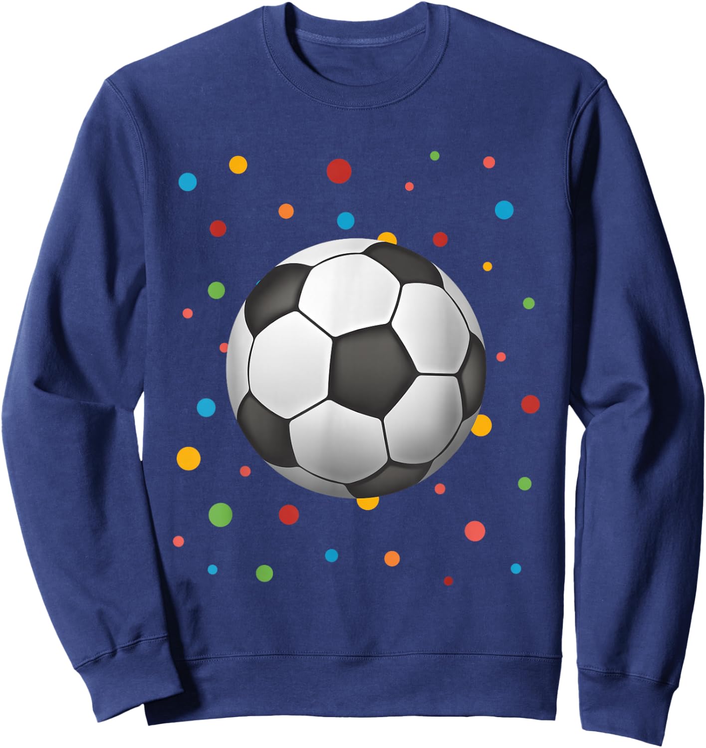 Dot Day Shirt Polka Dots Soccer Kids Boys Girls Youths Sweatshirt - Sweatshirt | Navy