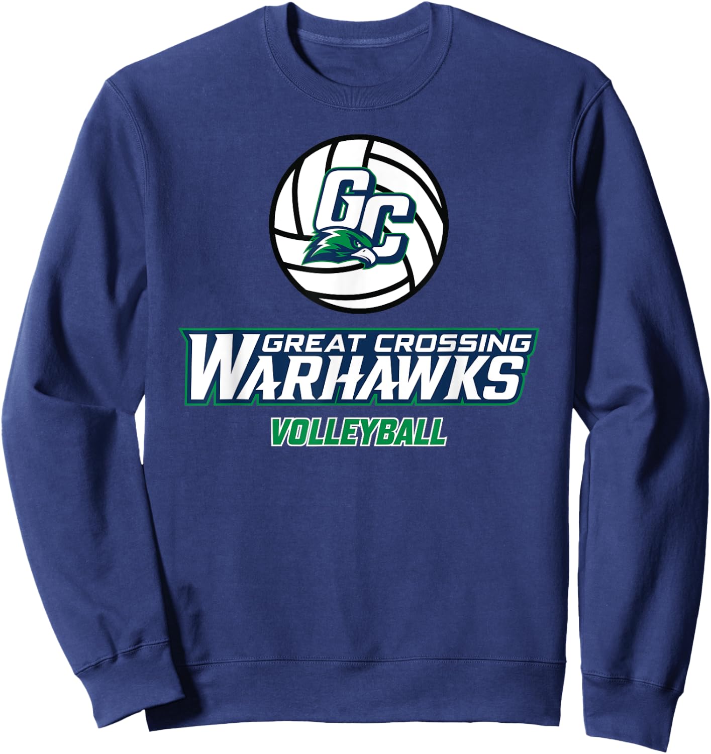 Great Crossing High School Warhawks Volleyball Sweatshirt - Sweatshirt | Navy