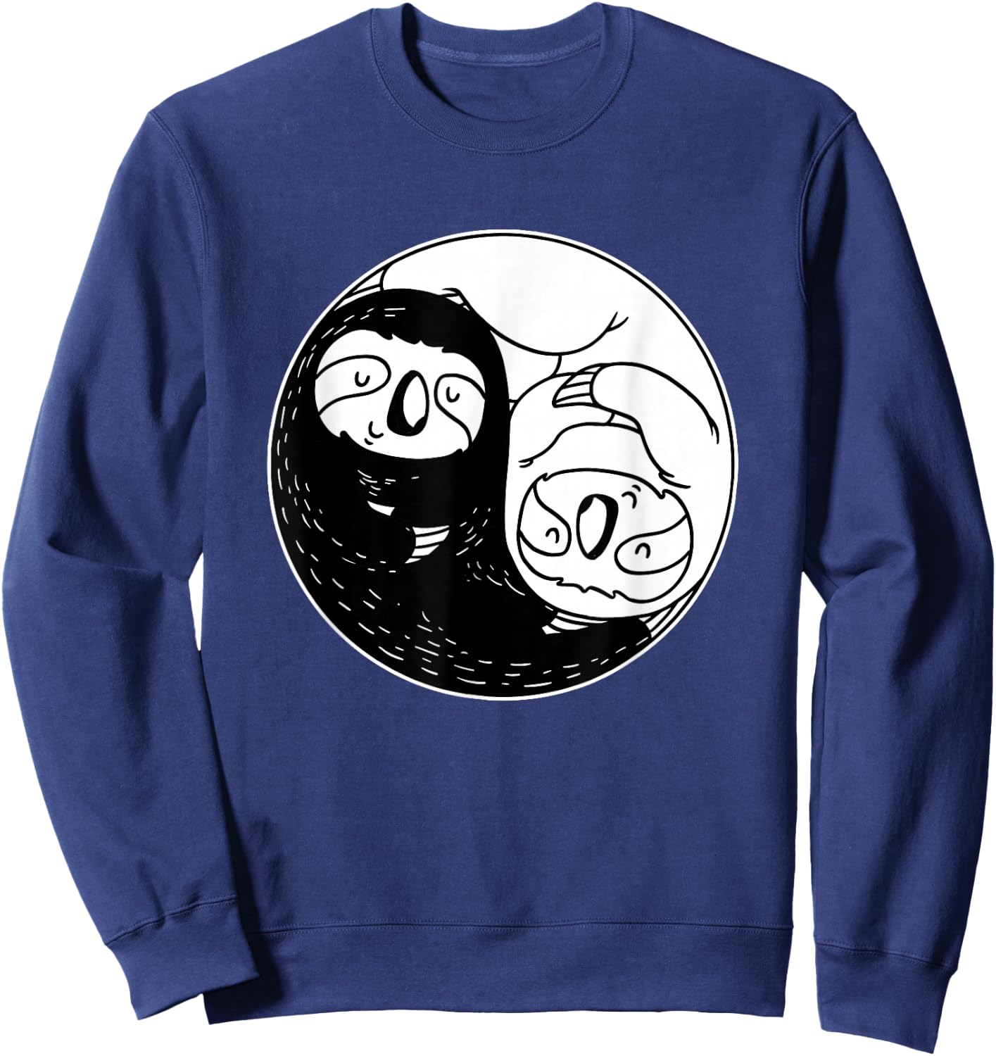 Sloth Lover Gifts Yin Yang Shirt Girls Women Sweatshirt - Sweatshirt | Navy
