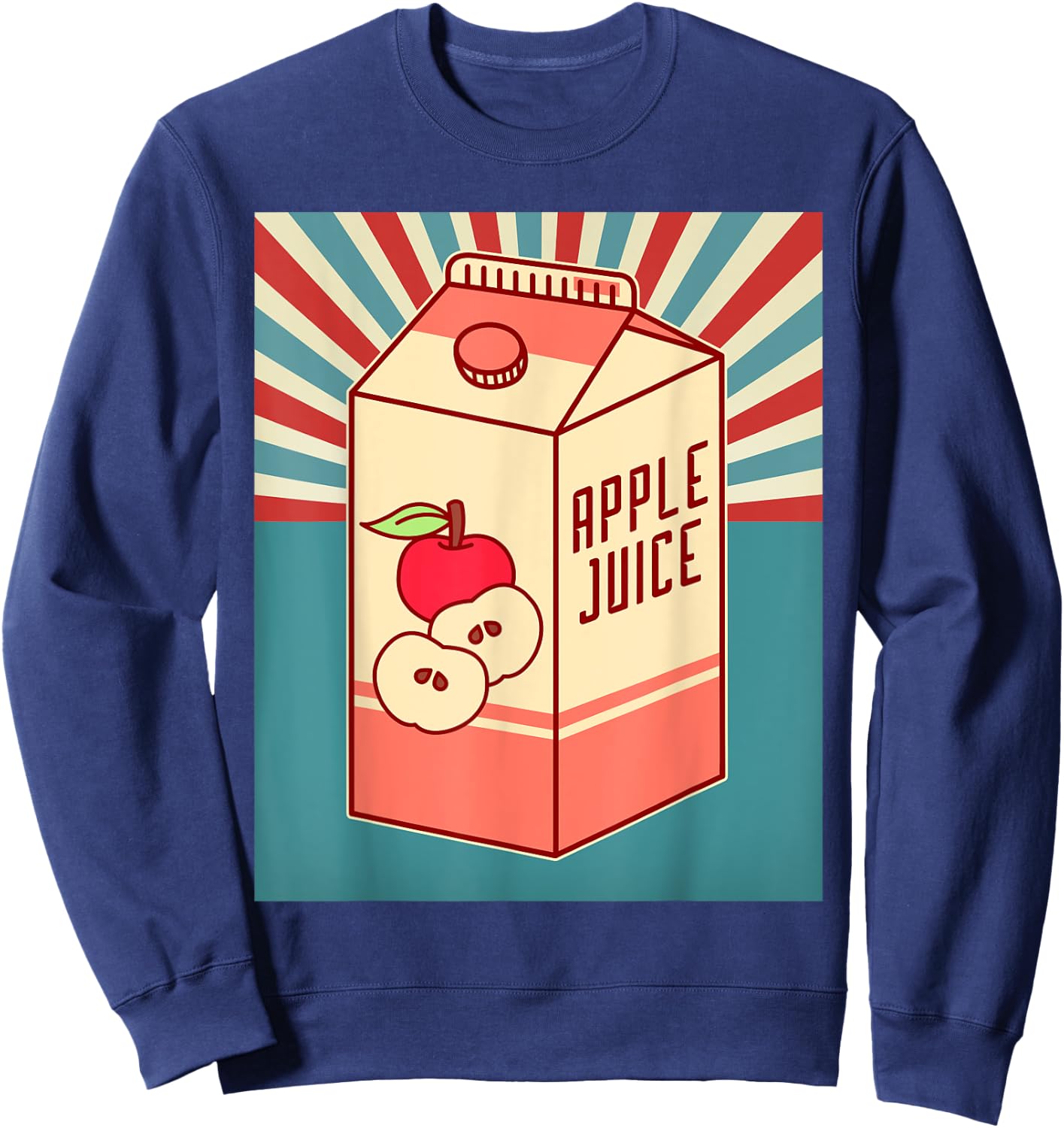 Vintage Japanese apple juice Sweatshirt - Sweatshirt | Navy