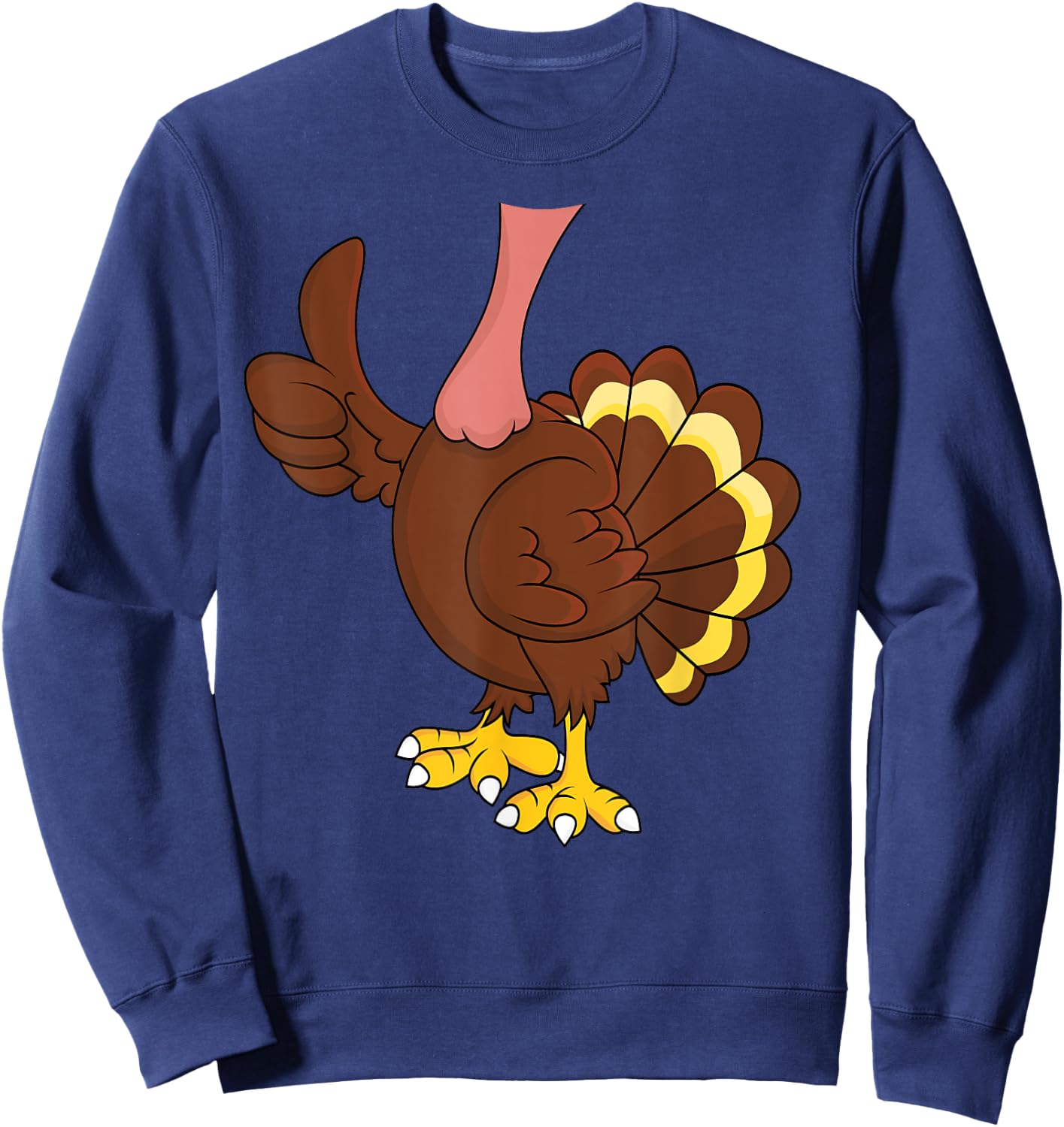 Turkey Adult Kids Men Women Turkey Costume Shirt Sweatshirt - Sweatshirt | Navy