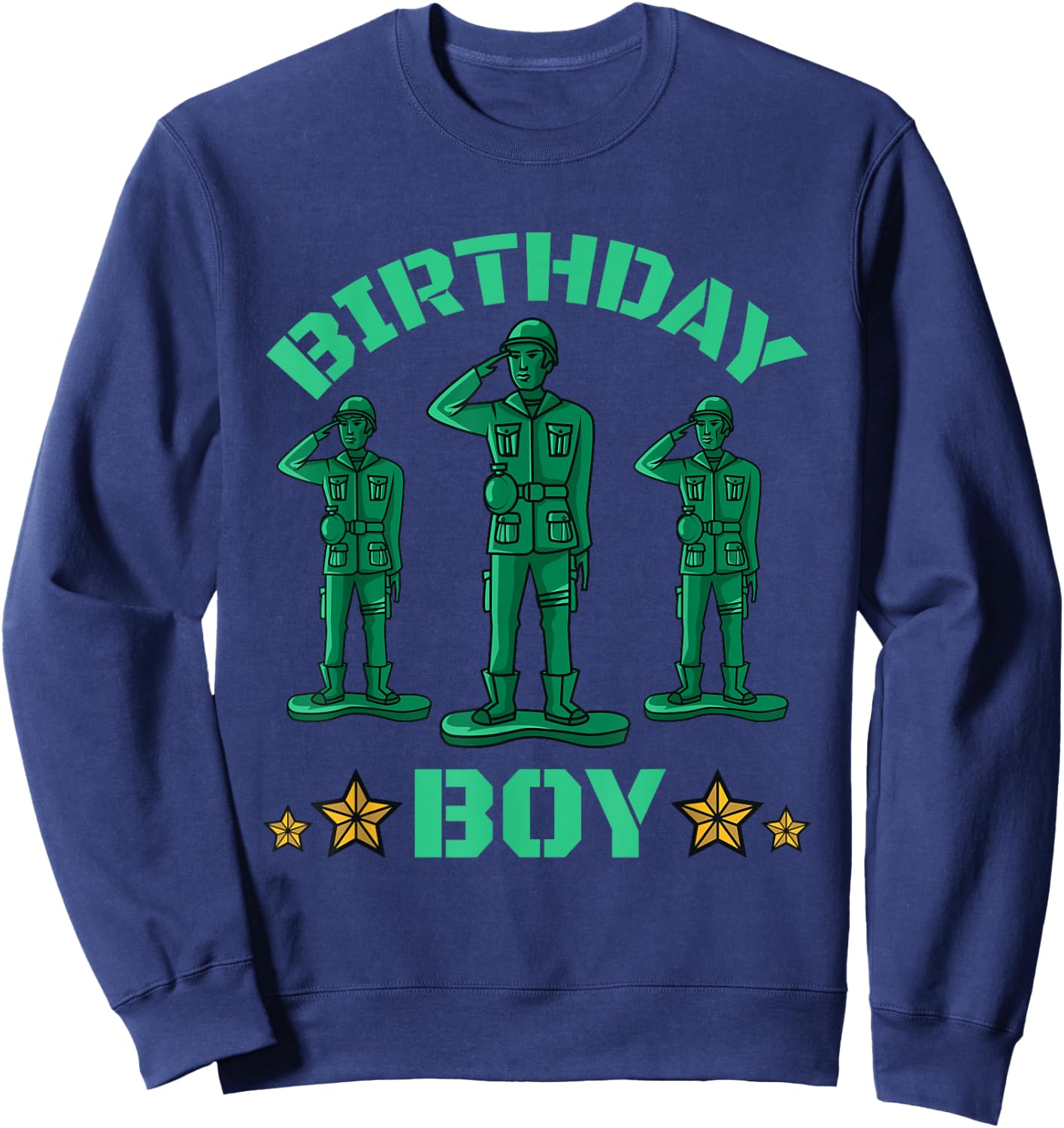 Funny Army Party Decorations Camo Birthday Boy Gift Men Kids Sweatshirt - Sweatshirt | Navy