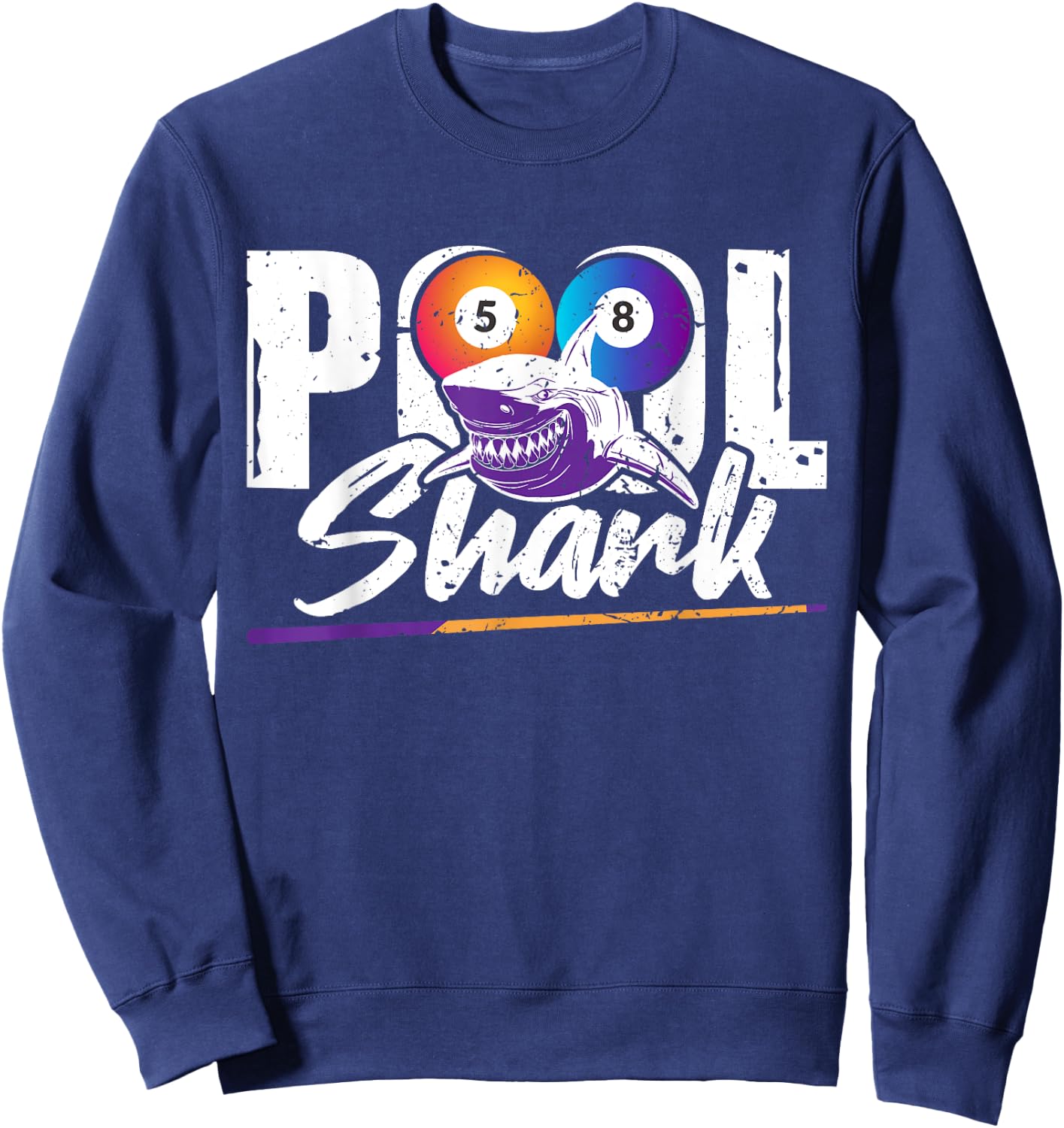 Pool shark – 8-ball pool Billiards Sweatshirt - Sweatshirt | Navy