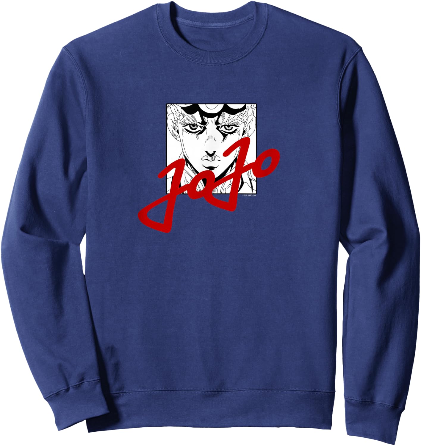 JoJo's Bizarre Adventure Giorno JoJo Script Anime Sweatshirt - Sweatshirt | Navy