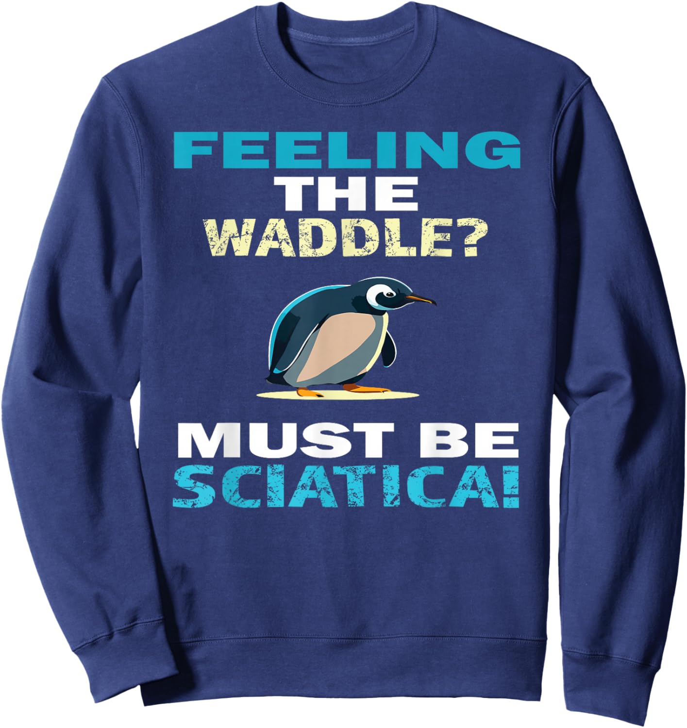 Funny Post Back Neck Spinal Fusion Sciatica Nerve Pain Gifts Sweatshirt - Sweatshirt | Navy