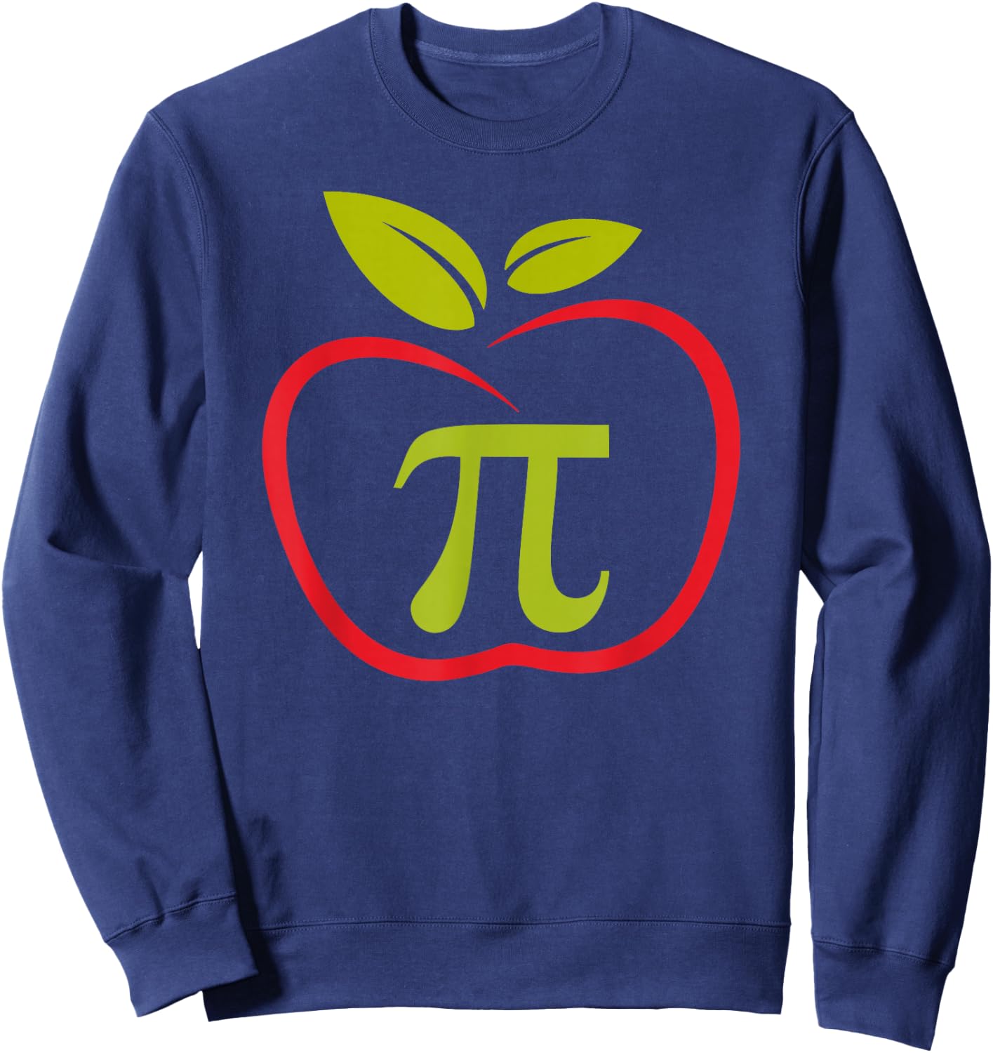 Apple Pi - Apple Pie - Funny Pi day math pun - Mathematics Sweatshirt - Sweatshirt | Navy