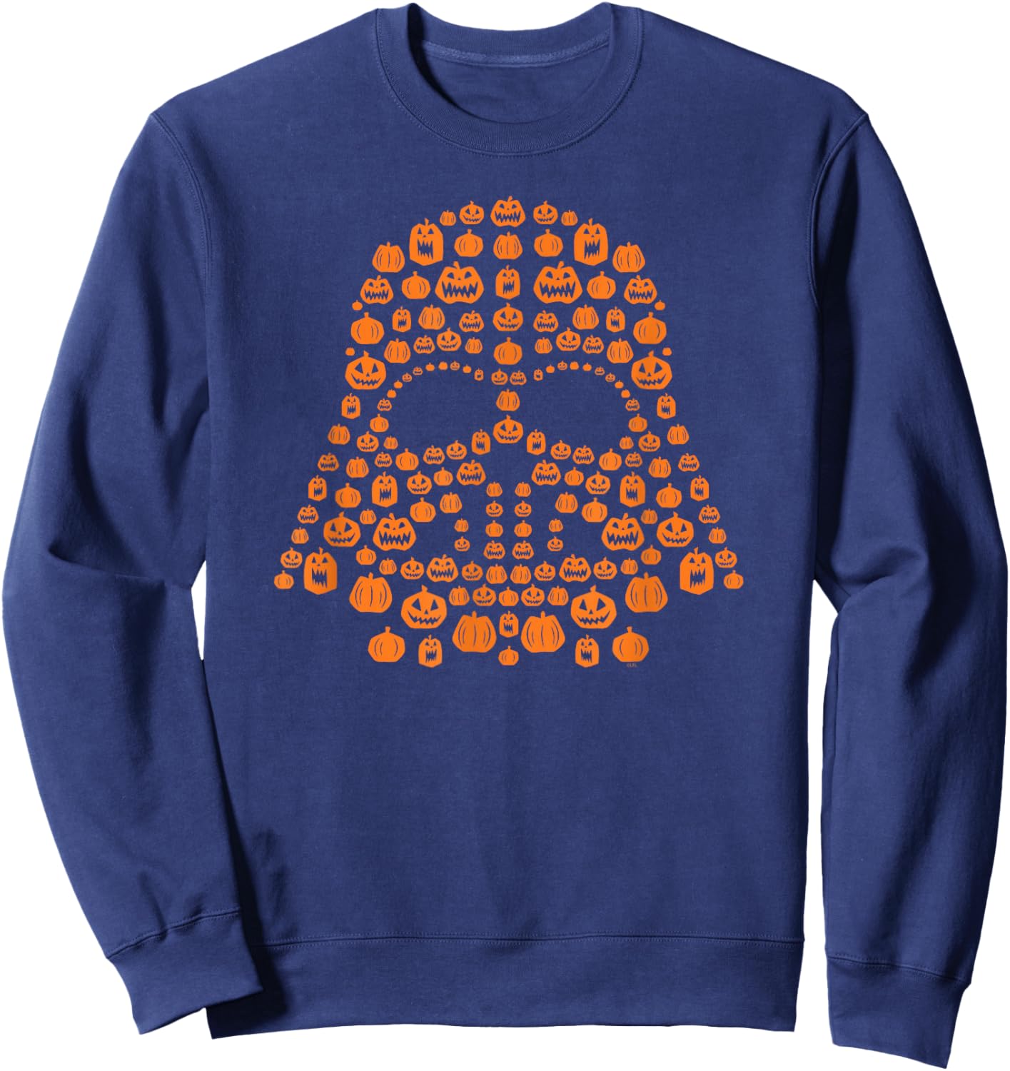 Star Wars Halloween Darth Vader Jack-o’-Lantern Pumpkins Sweatshirt - Sweatshirt | Navy