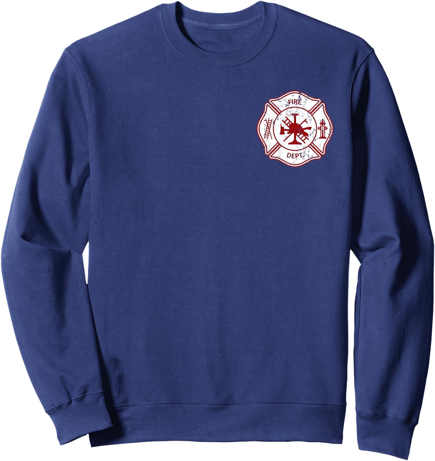 Proud Firefighter Fireman Fire Rescuer Firefighters Sweatshirt - Sweatshirt | Navy