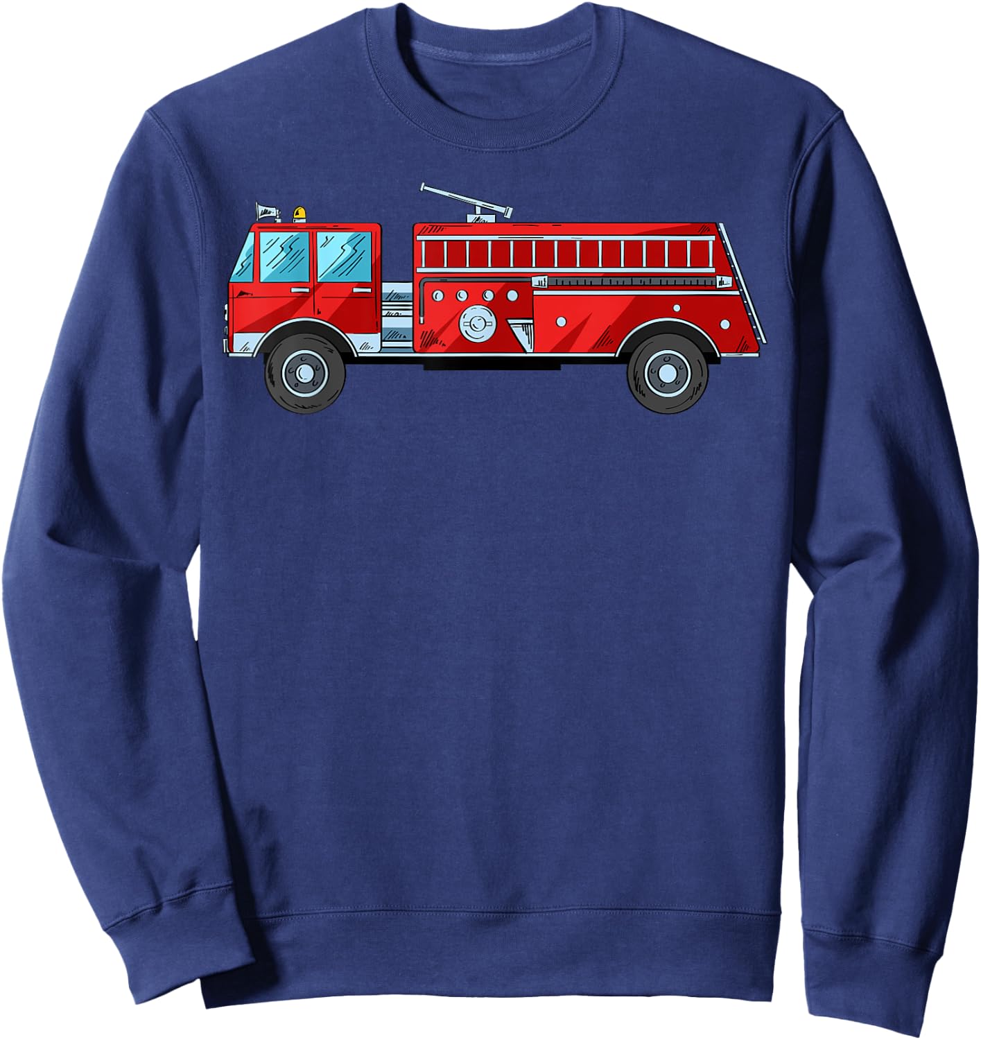 Firefighter Fire Truck Fireman Firefighting Rescue Volunteer Sweatshirt - Sweatshirt | Navy
