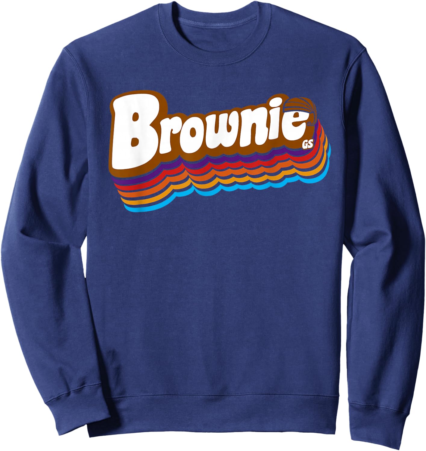 Girls Brownie Retro Troop | Scouting Sweatshirt - Sweatshirt | Navy