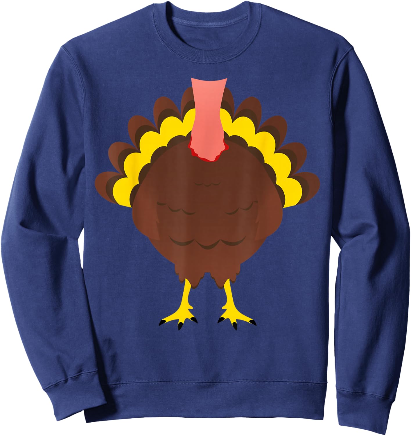Turkey Shirt Adult Kids Men Women Turkey Costume Sweatshirt - Sweatshirt | Navy