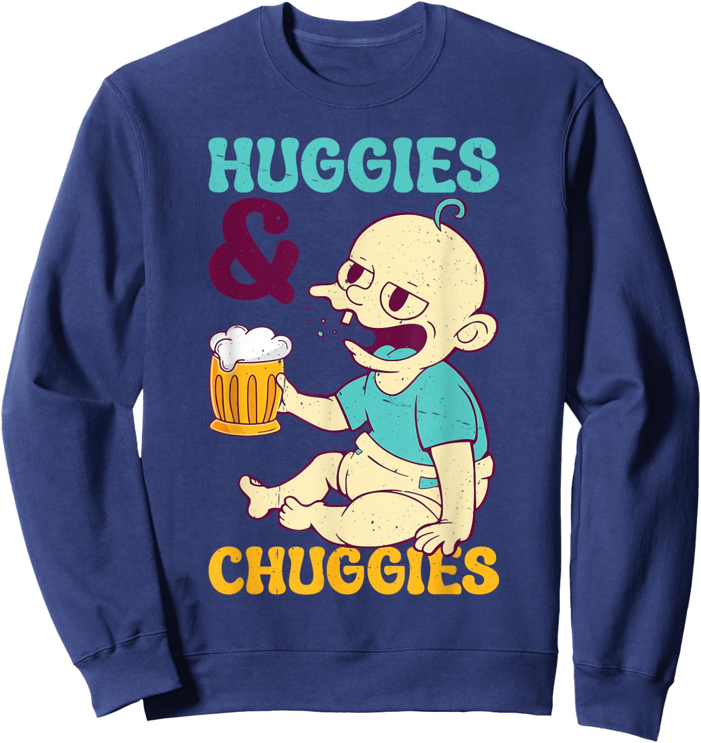 Huggies & Chuggies Sweatshirt - Sweatshirt | Navy