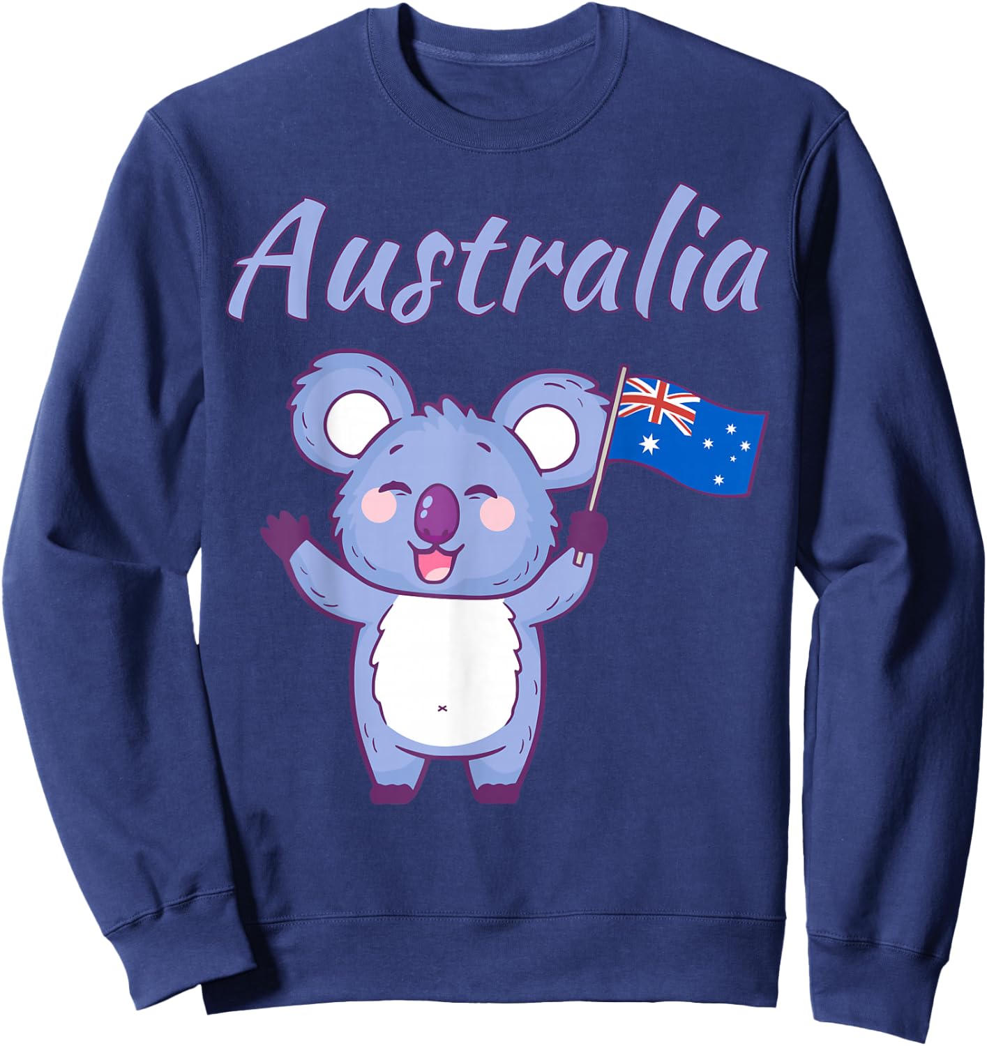 Australia Day Toddler Shirt Funny Koala Australian Flag Sweatshirt - Sweatshirt | Navy