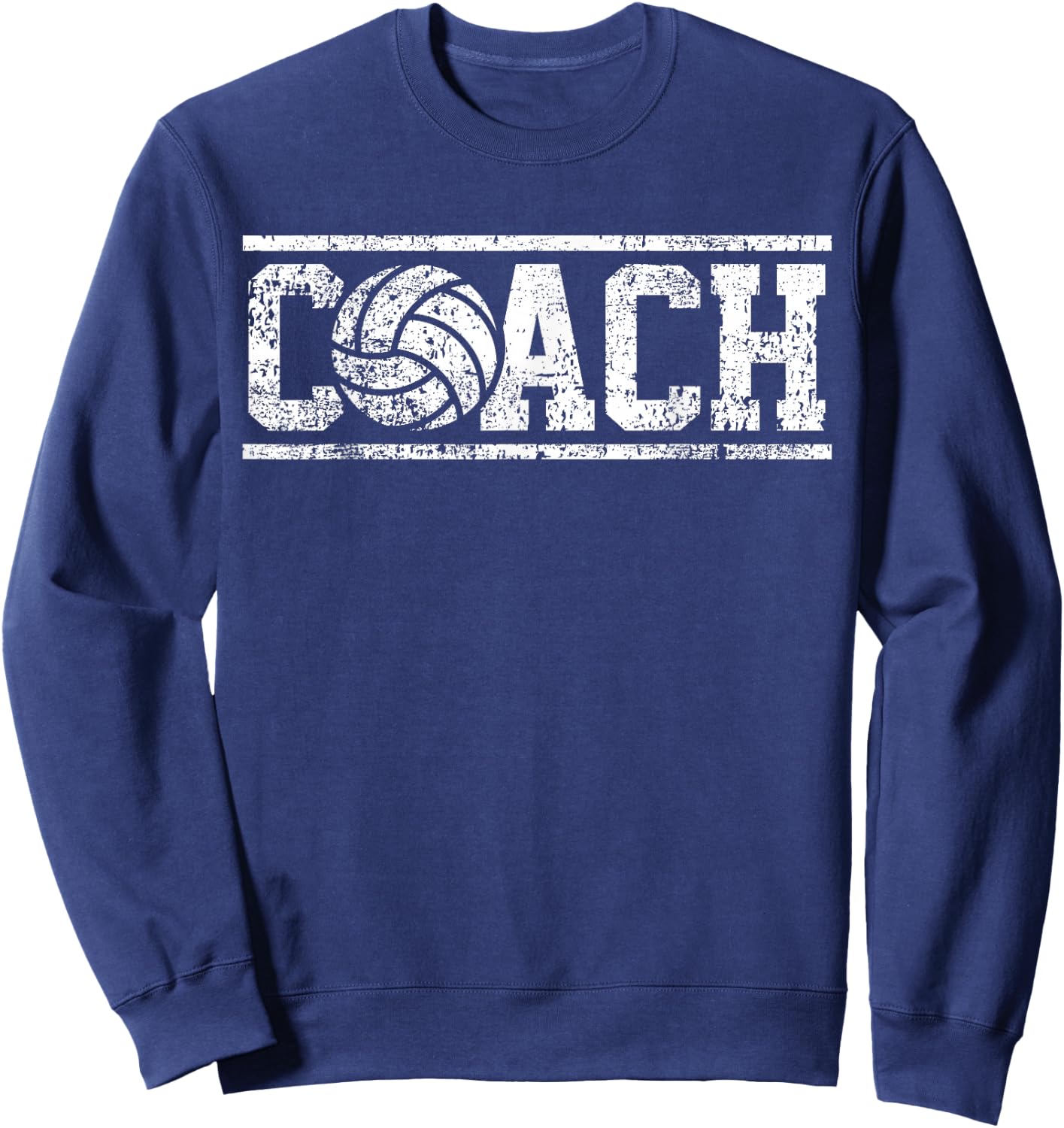 Coach Volleyball Team College Volleyball Sweatshirt - Sweatshirt | Navy