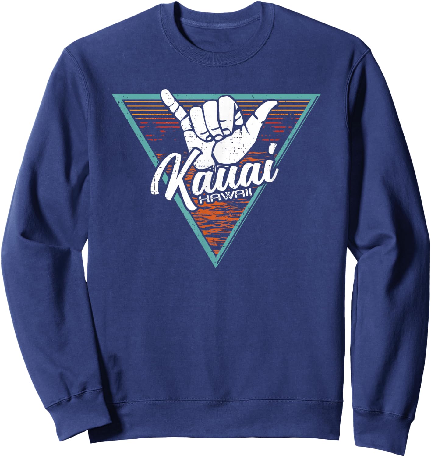 Tropical Shaka Kauai Hawaii - Kauai Hi Sweatshirt - Sweatshirt | Navy