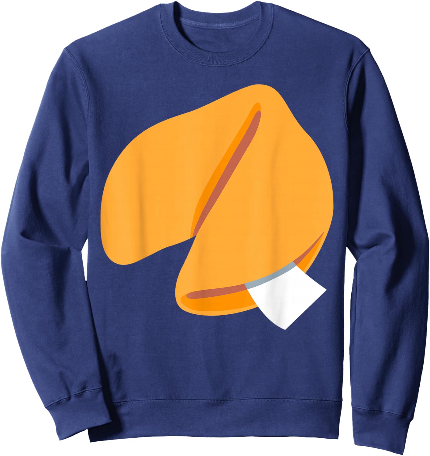 Funny Fortune Cookie Lazy Halloween Costume Last Minute Sweatshirt - Sweatshirt | Navy