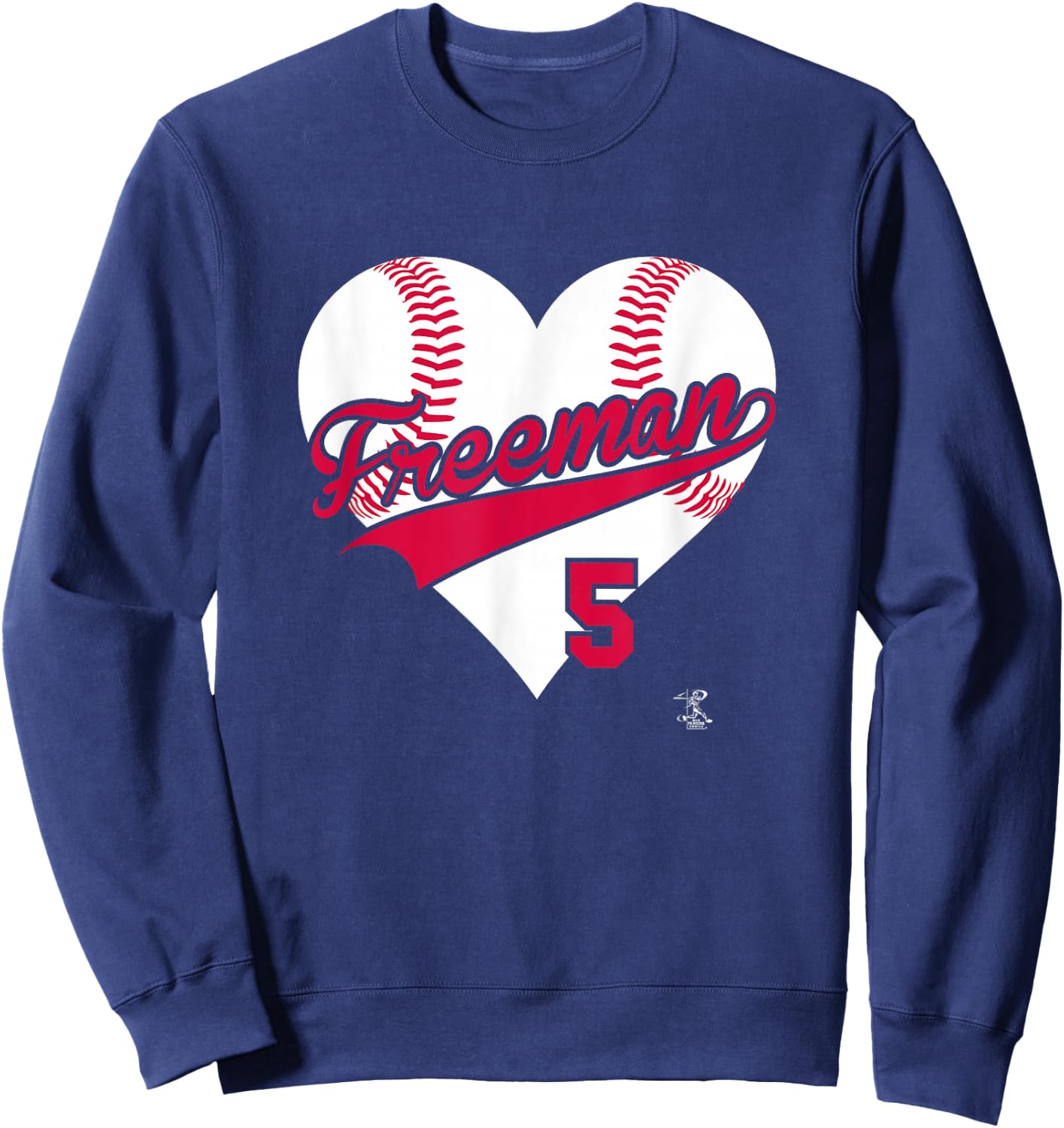 Freddie Freeman Baseball Heart Gameday Sweatshirt - Sweatshirt | Navy