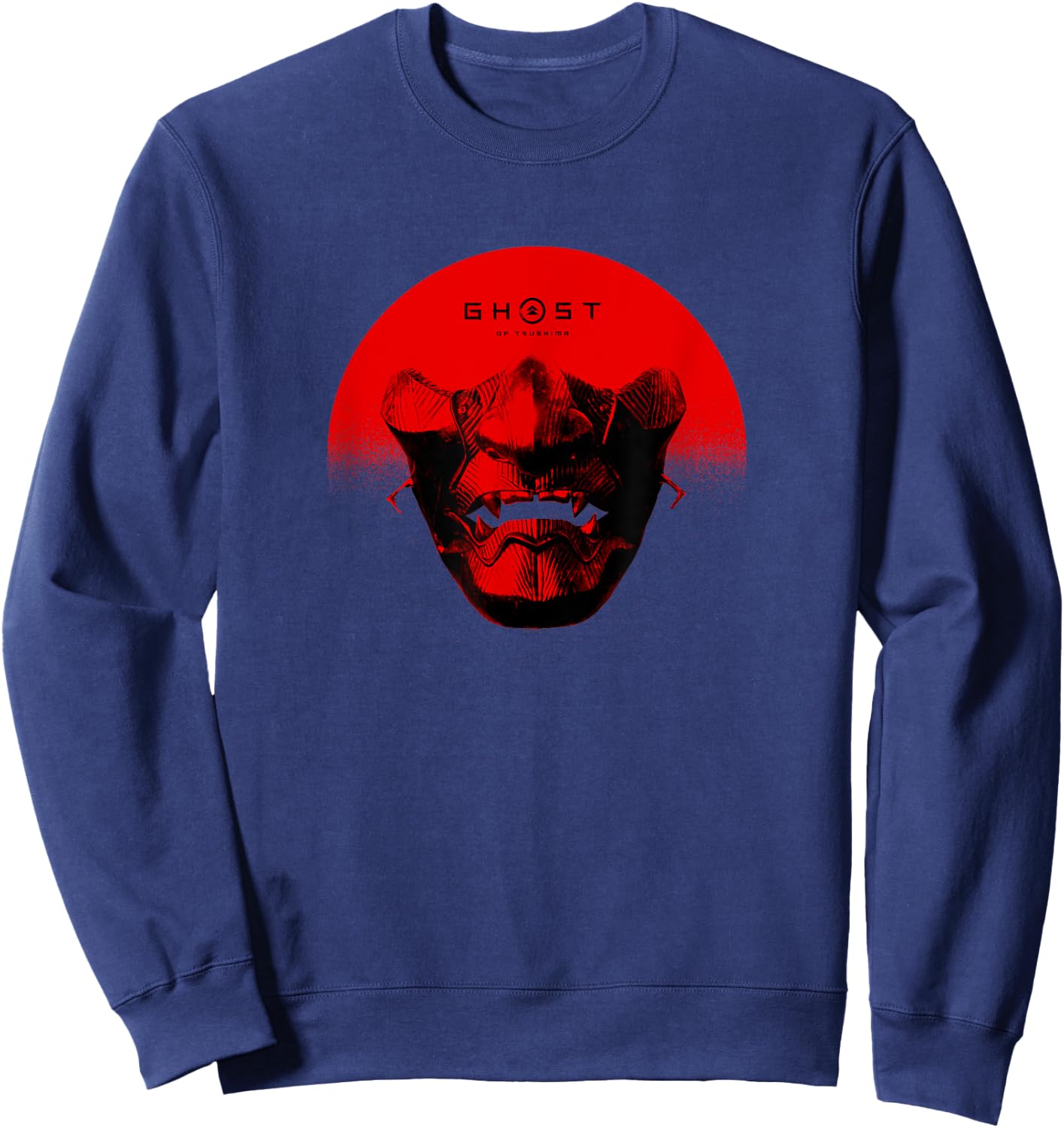 Ghost of Tsushima Half Sun Mask Sweatshirt - Sweatshirt | Navy