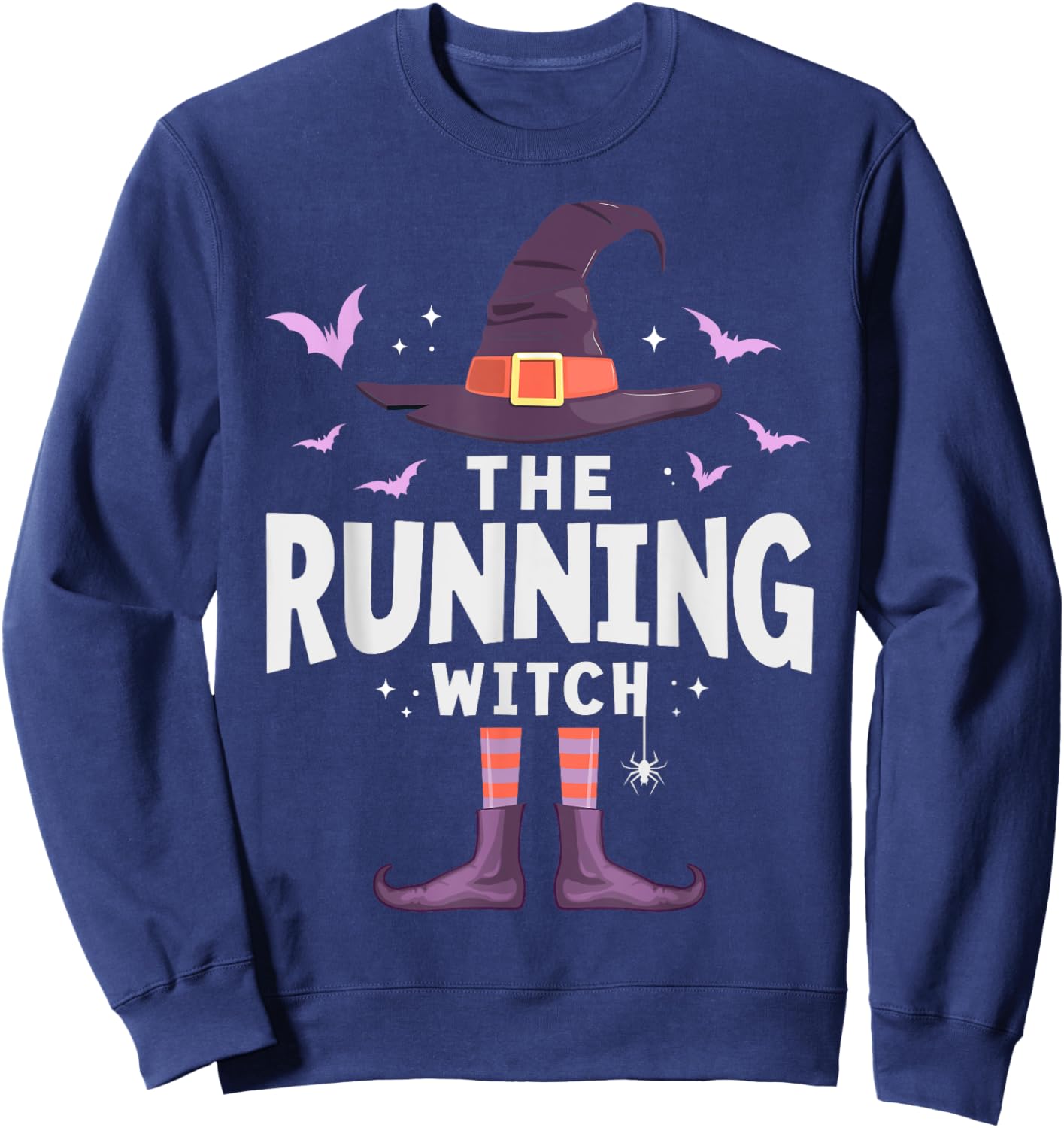 Running Halloween Witch Matching Costume Sweatshirt - Sweatshirt | Navy