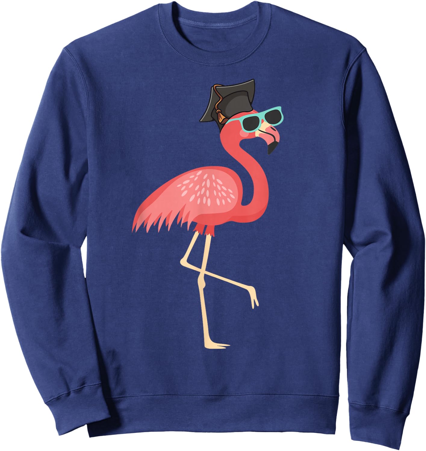 Cute Graduation 2023, Flamingo Grad 2023 Graduating Flamingo Sweatshirt - Sweatshirt | Navy