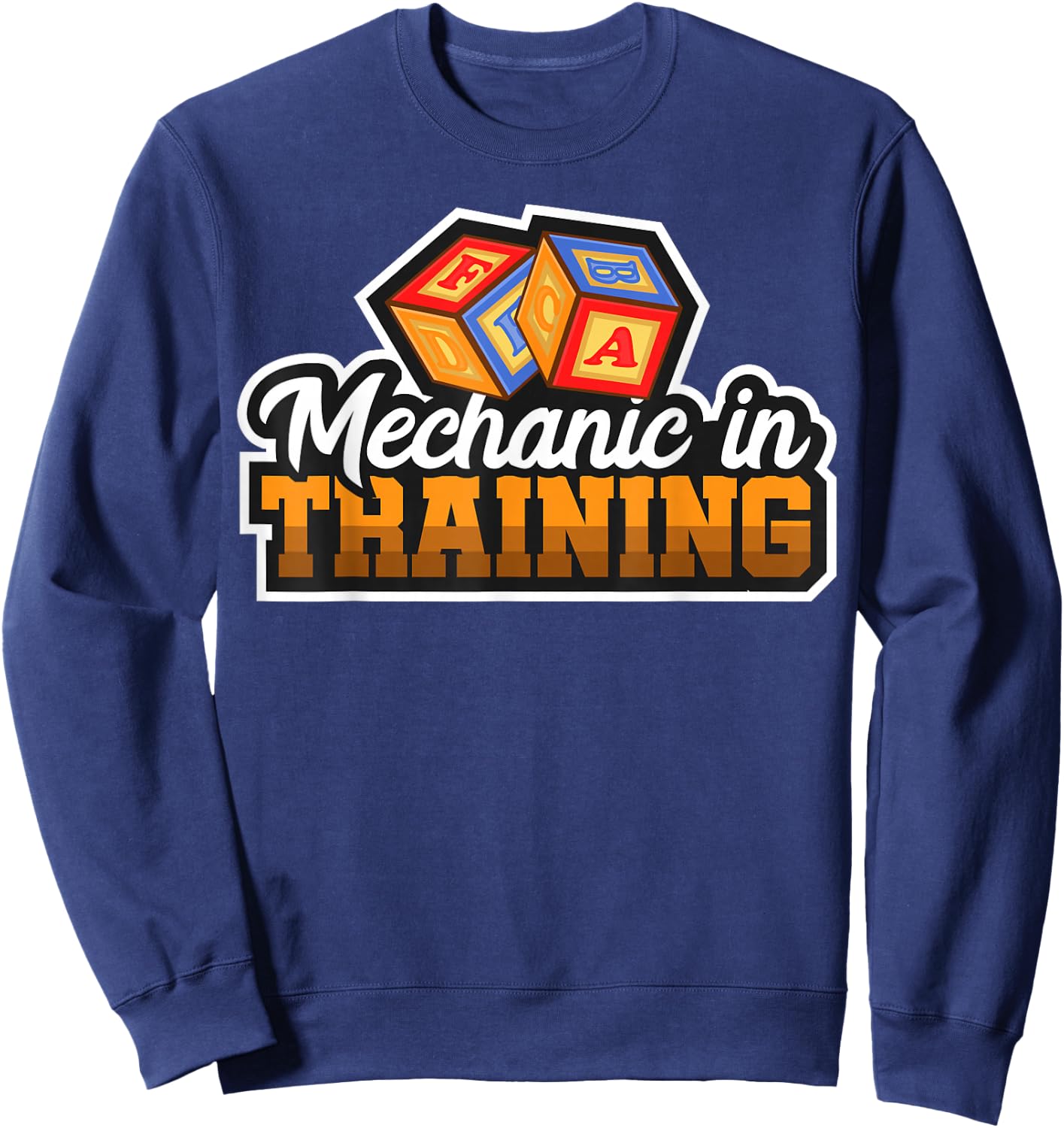 Diesel Aircraft Car Mechanic In Training For Baby Sweatshirt - Sweatshirt | Navy