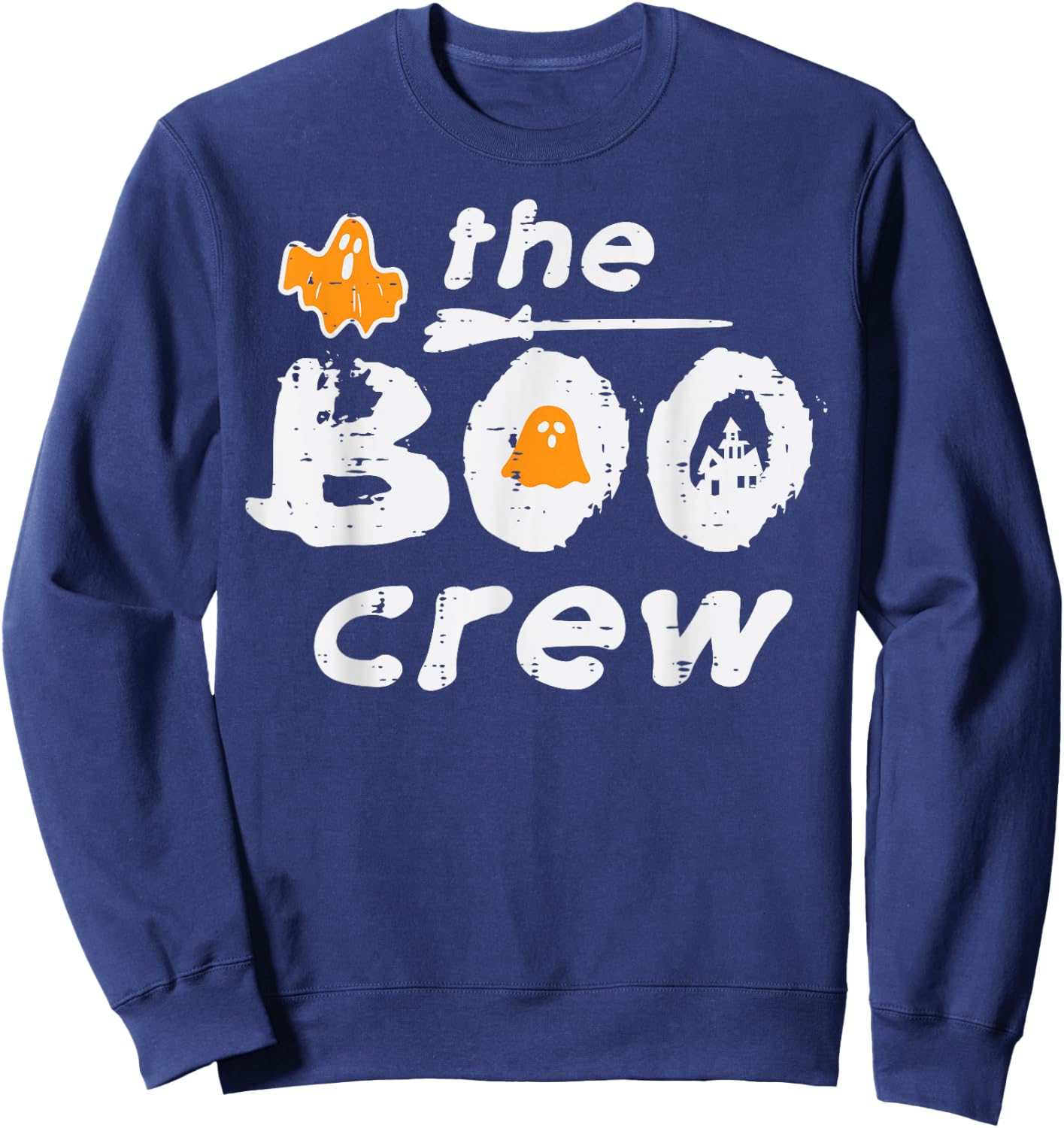 Halloween The Boo Crew Matching Costume Squad Men Women Kids Sweatshirt - Sweatshirt | Navy