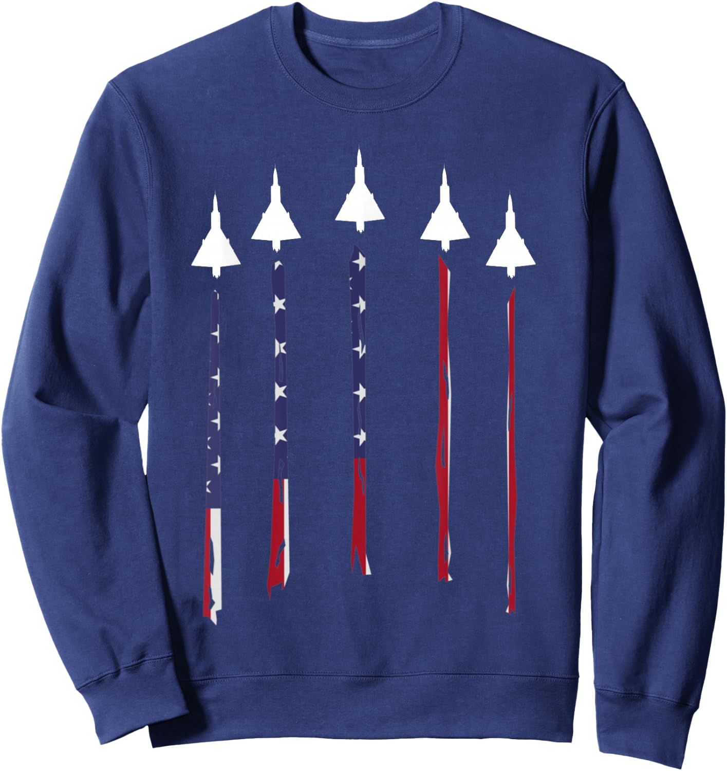 F-106 Delta Dart Black Cotton - Men's Classic Fit - Small - - Short Sleeve Sweatshirt - Sweatshirt | Navy