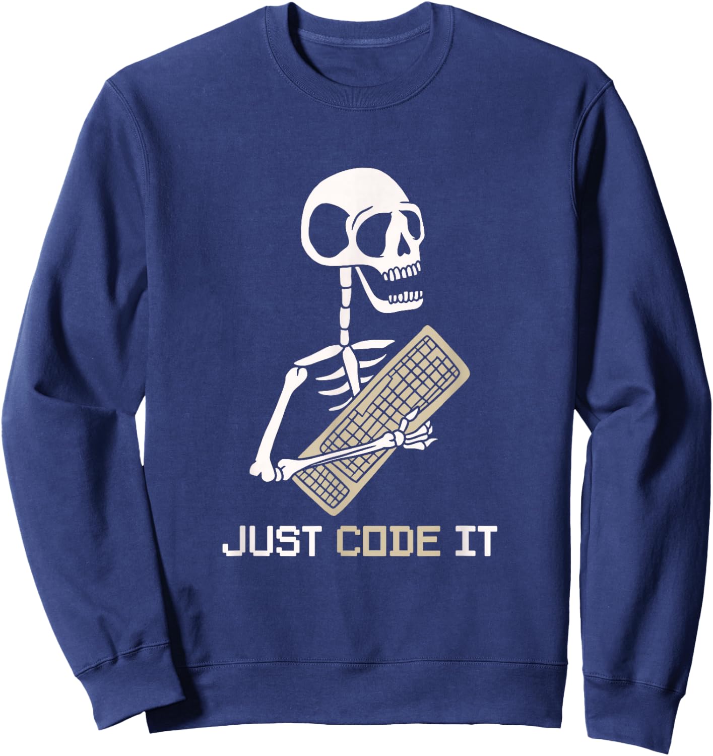 Skeleton Programmer software developer Coder Code It Sweatshirt - Sweatshirt | Navy