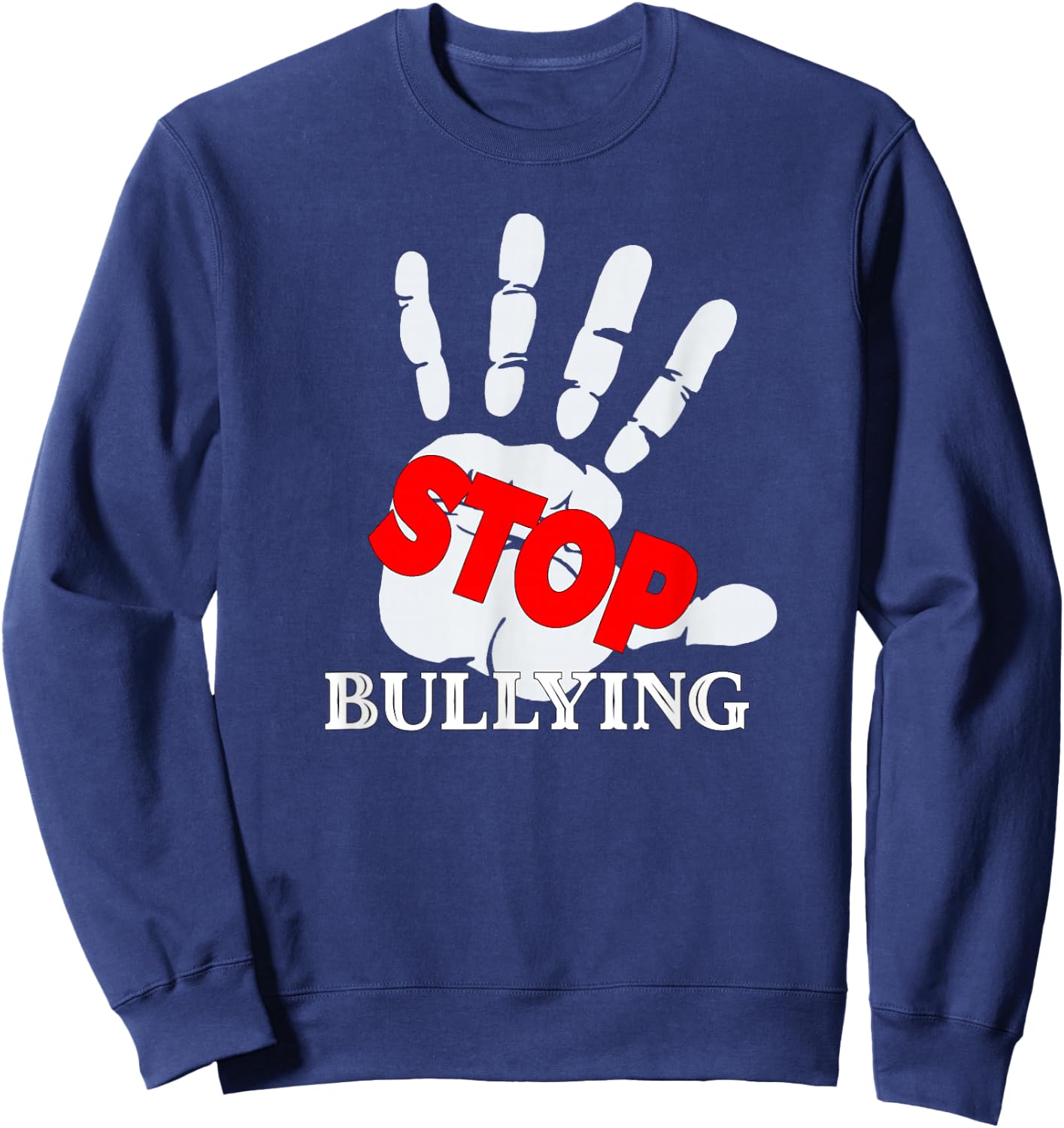 Stop Bullying Anti Bullying Pink Day Unity Day Sweatshirt - Sweatshirt | Navy