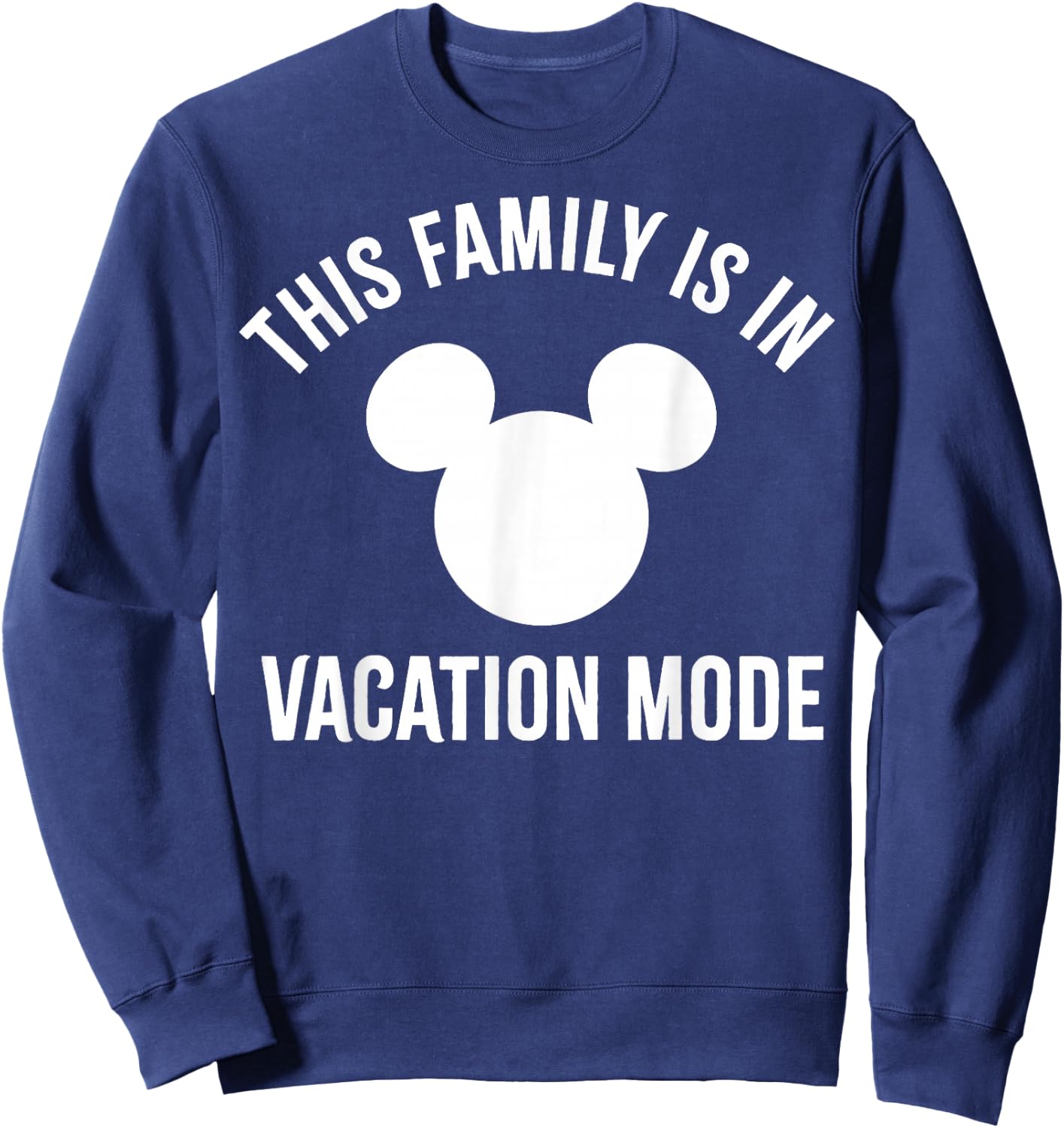 Disney Mickey and Friends This Family is in Vacation Mode Small Sweatshirt - Sweatshirt | Navy