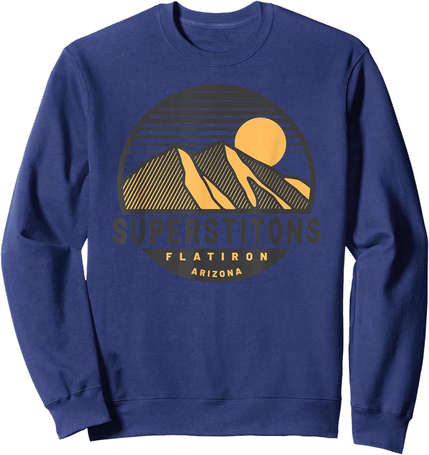Arizona Retro SUPERSTITIONS MOUNTAIN Range Sweatshirt - Sweatshirt | Navy