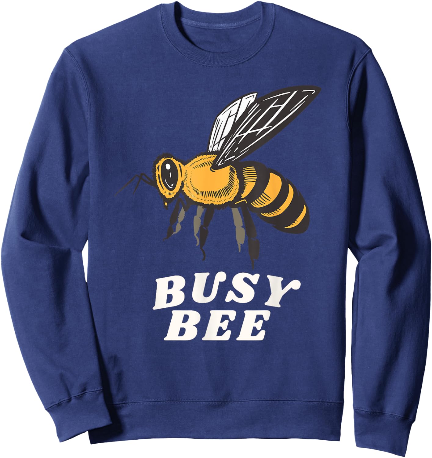 Busy Bee Plant Lover Hipster Bees Queen Garden Gardening Sweatshirt - Sweatshirt | Navy